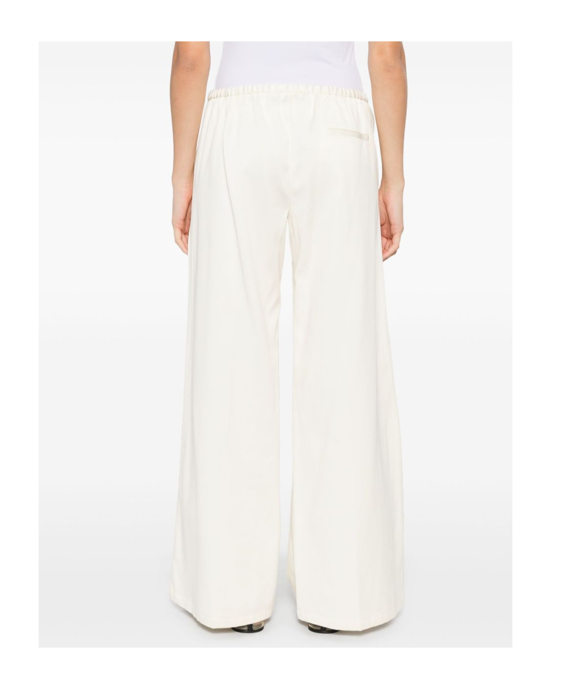 Forte Forte Wide-leg Cotton Trousers With Elastic Waistband
