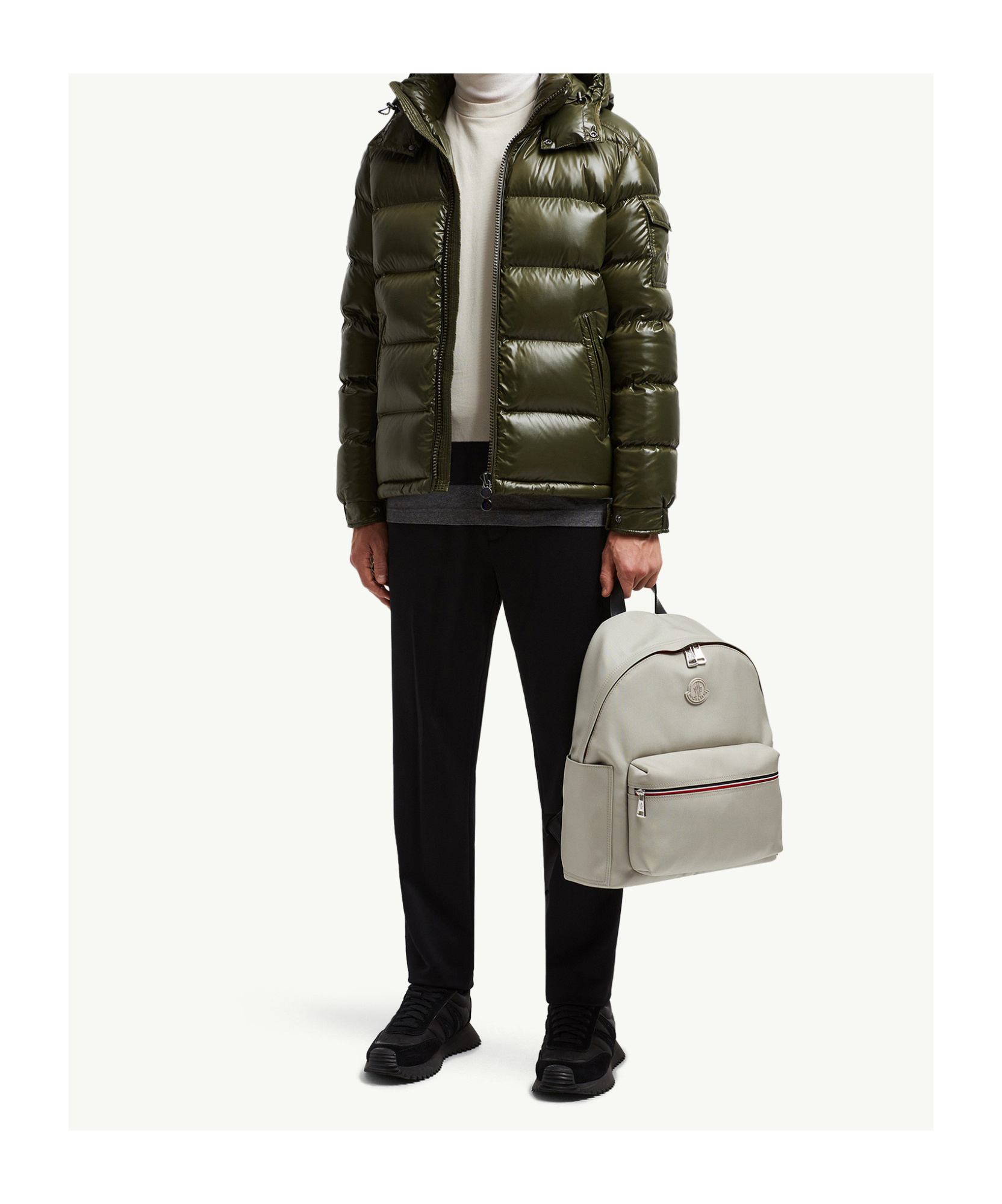Moncler Maya Hooded Short Down Jacket In Green