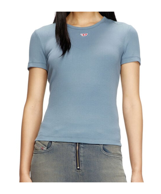 Diesel `t-ele-long-d` T-shirt In Blue