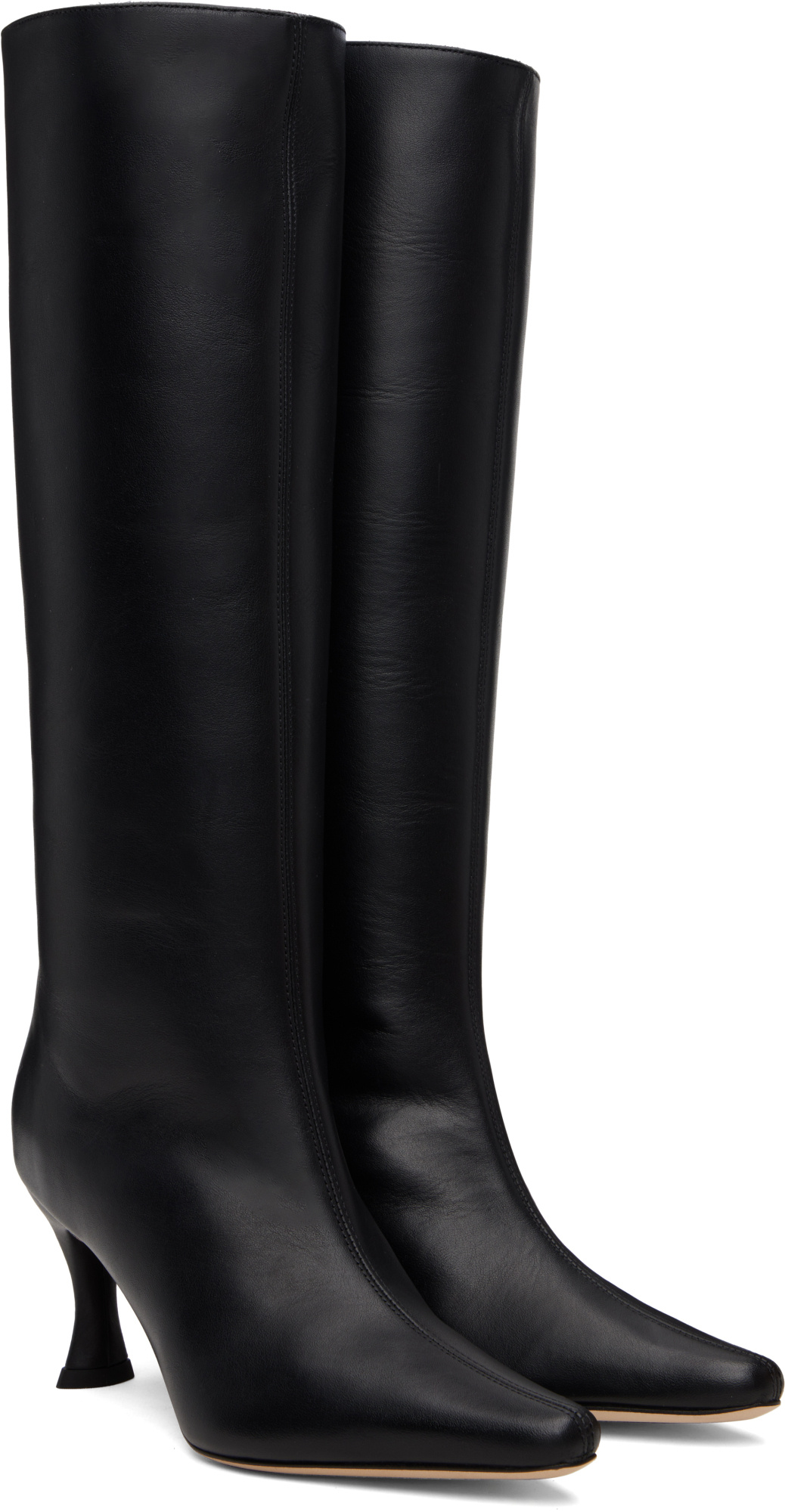 By Far Black Stevie 42 Knee-high Tall Boots In Black