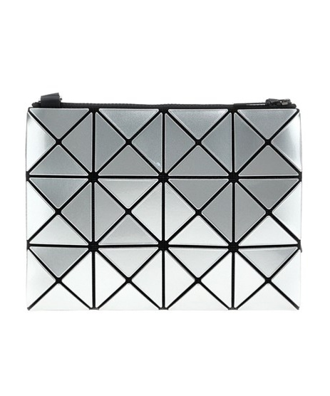 Bao Bao Issey Miyake Lucent Geometric-pattern Shoulder Bag In Silver