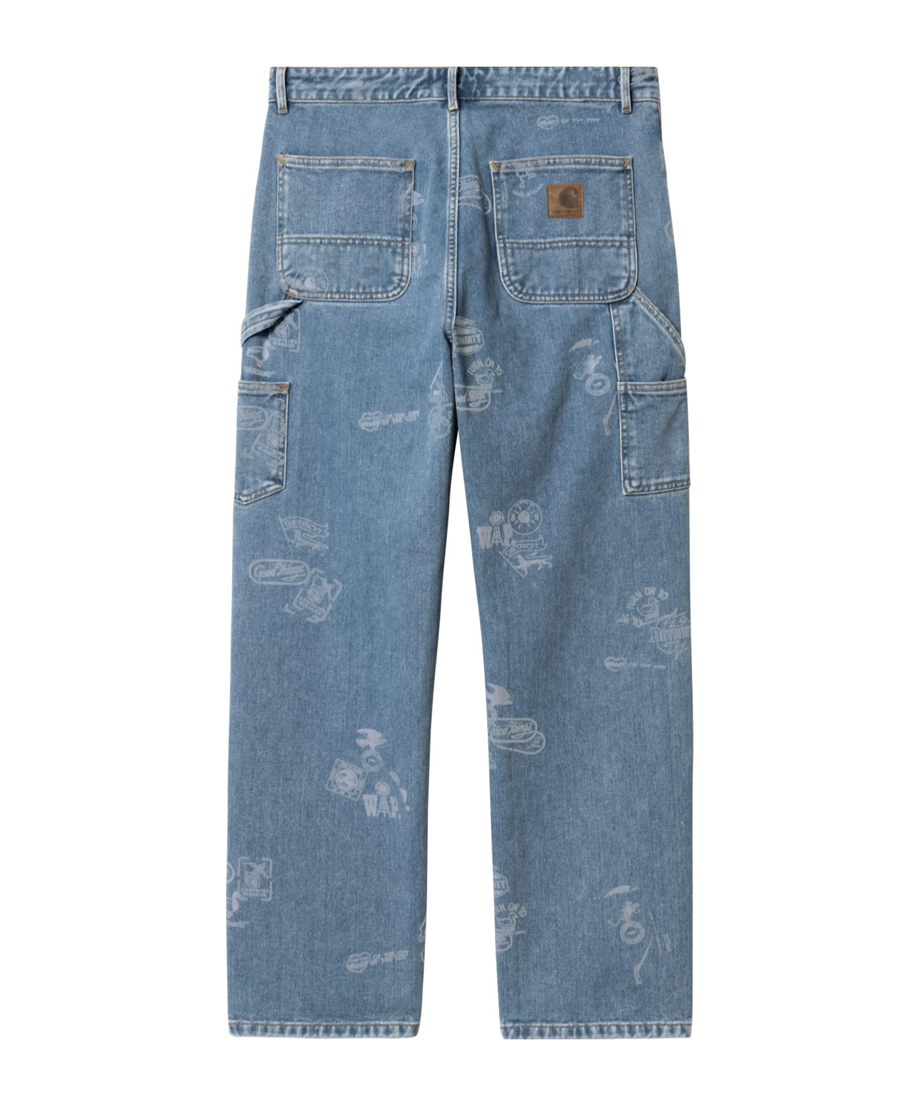Carhartt Stamp Pant Men Blu In Cotton In Blue