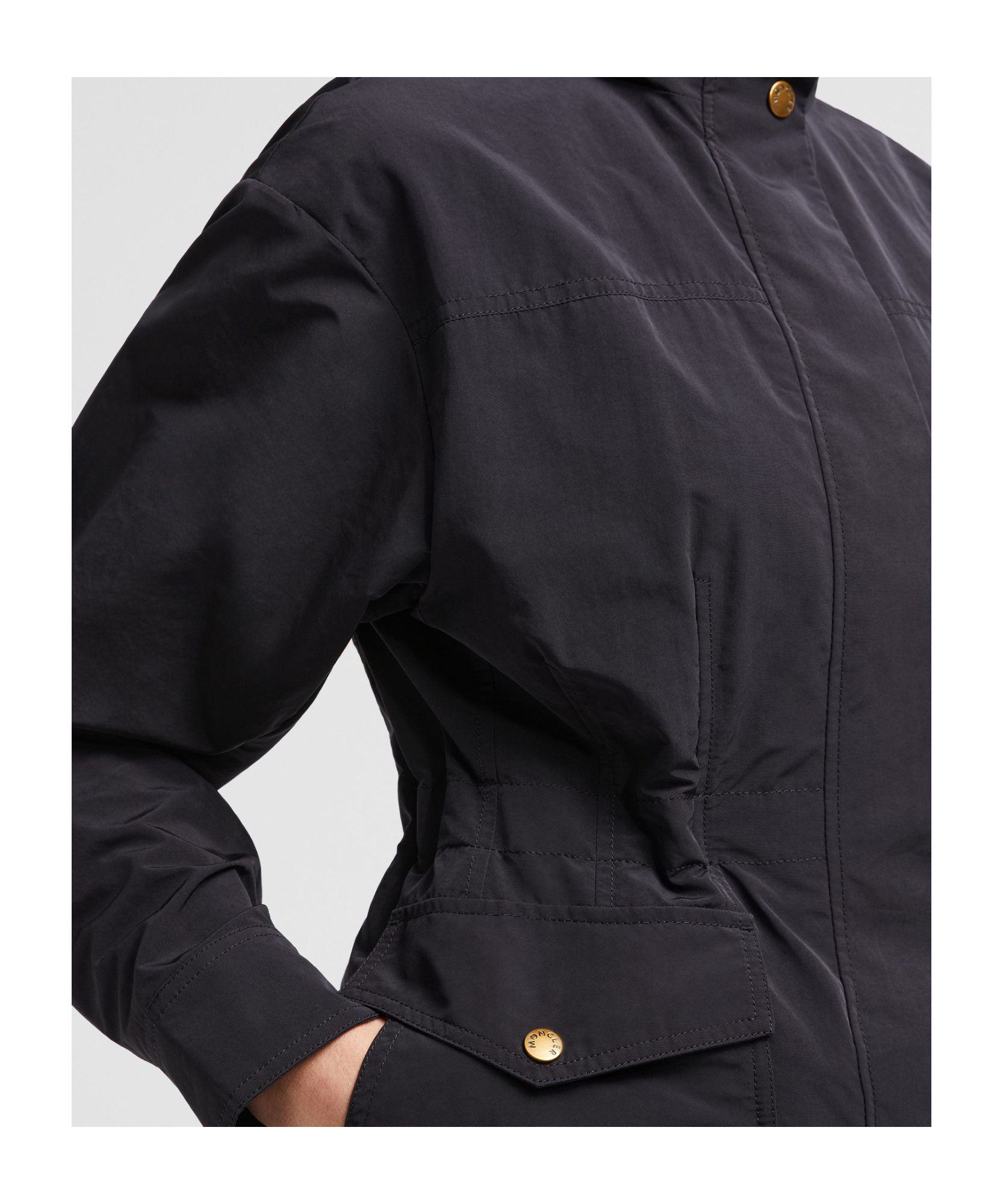 Shop Moncler Nades Parka In Black