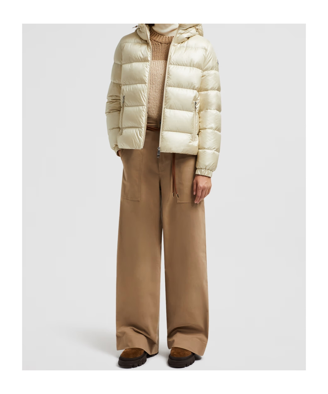 Moncler Doudoune Courte Maire In White