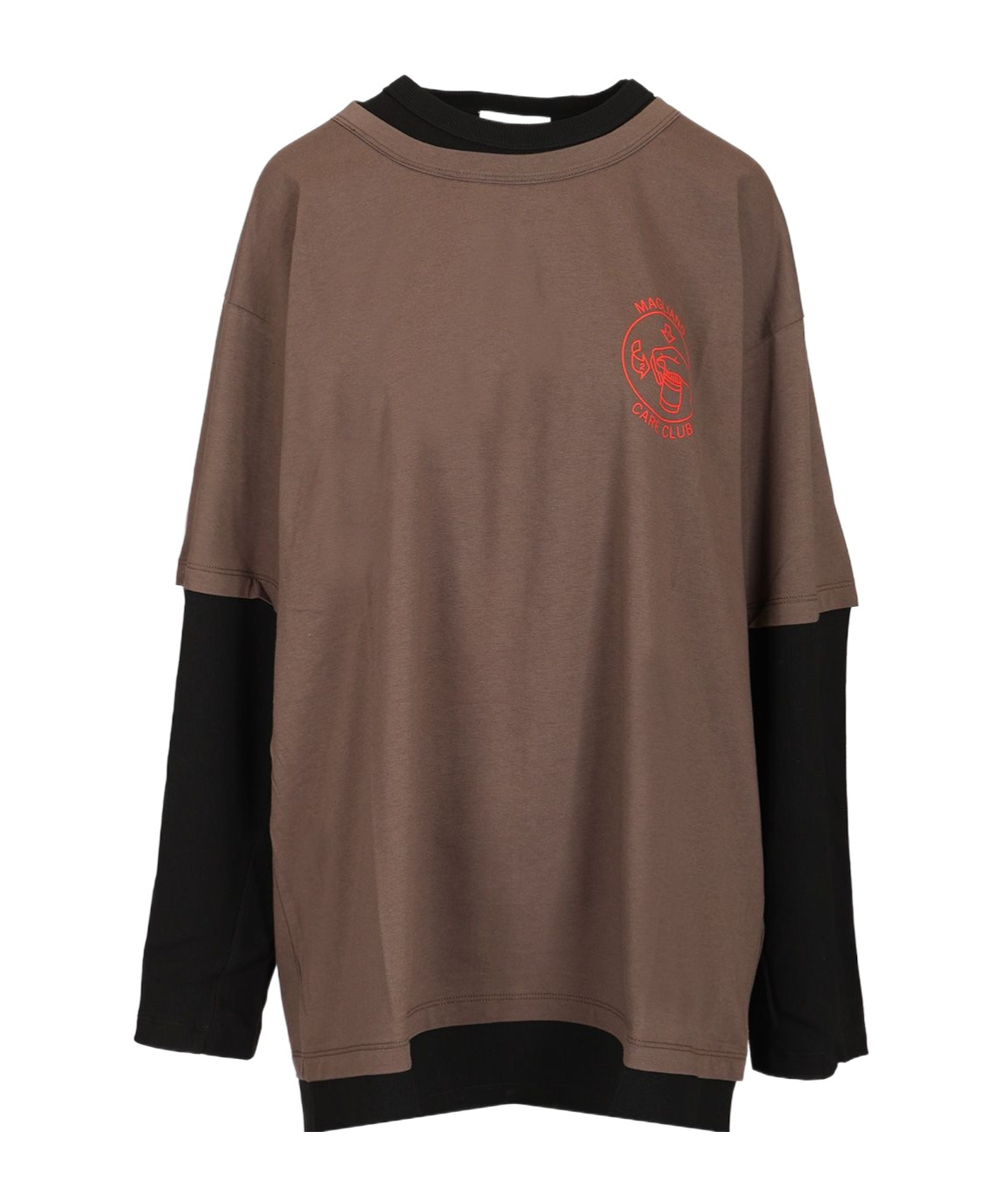 Magliano Oversized T-shirt Trauma In Black/brown
