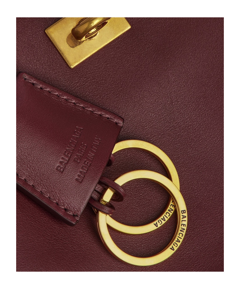 Balenciaga Women's Rodeo Small Handbag In Dkburgundy