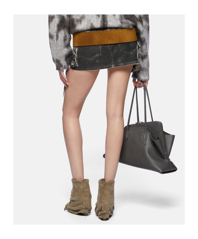 Shop Attico The Fay Mini Skirt In Black