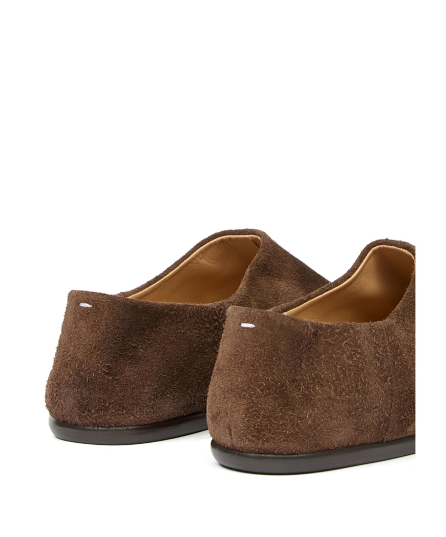 Maison Margiela Brown Tabi Babouche Loafers In Brown