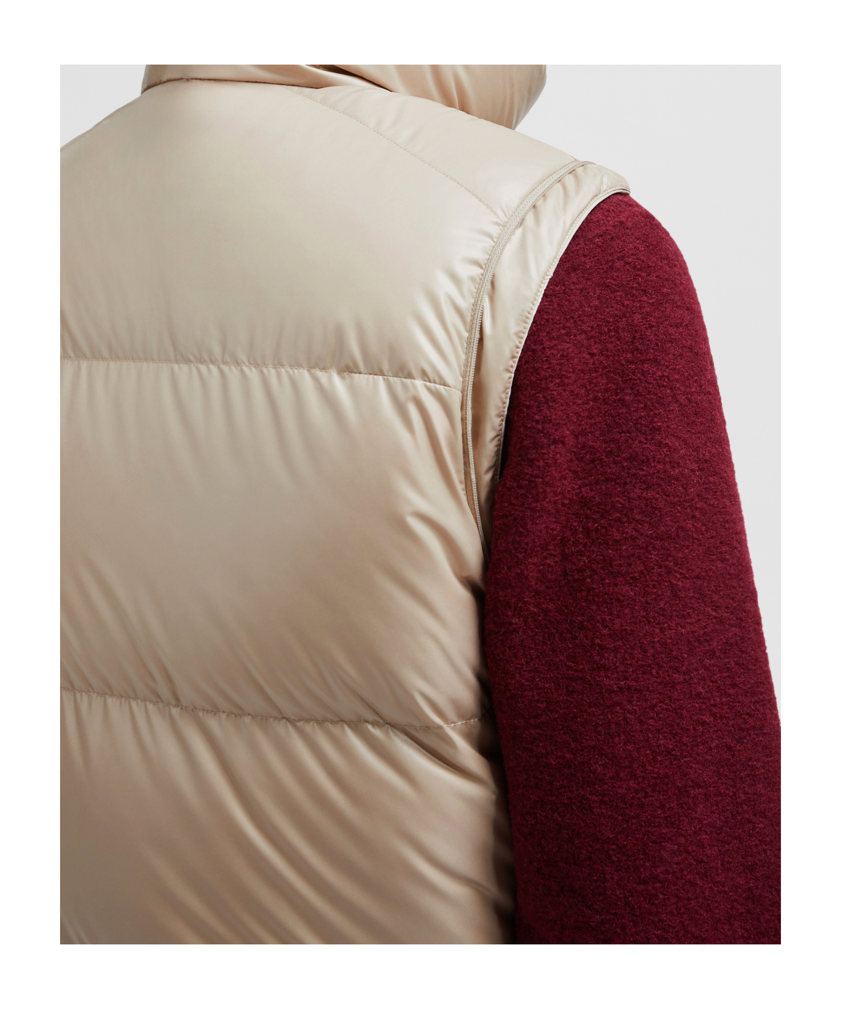 Moncler Double-sided Short Down Jacket In White