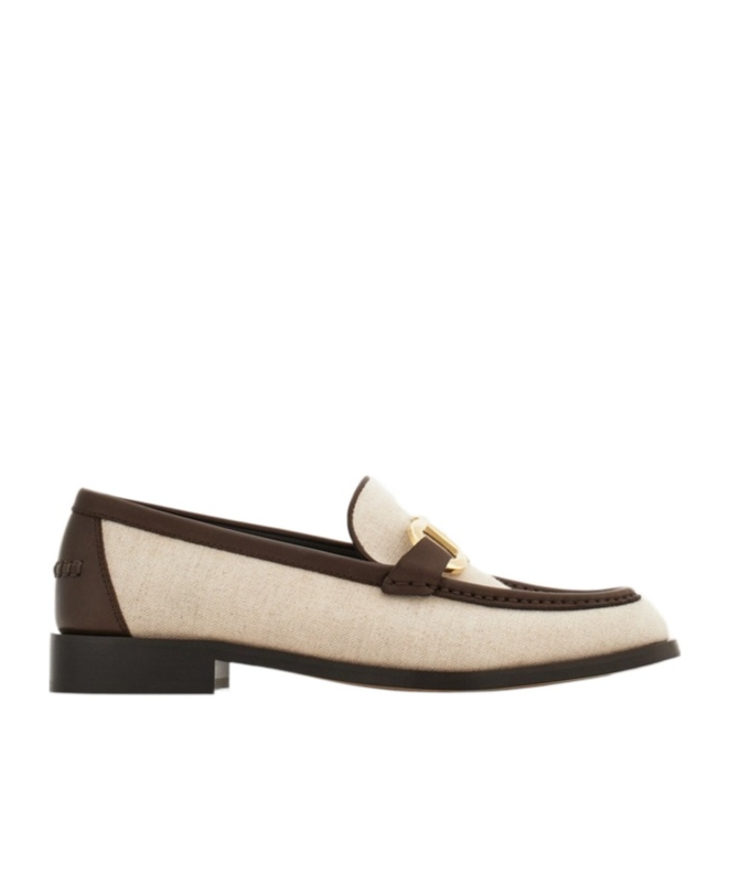 Ferragamo Slip-ons With Contrast Trim And Gold-tone Hardware In Pink