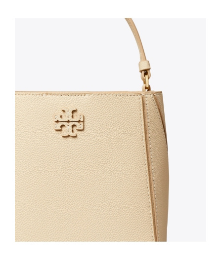 TORY BURCH MCGRAW LEATHER BUCKET BAG