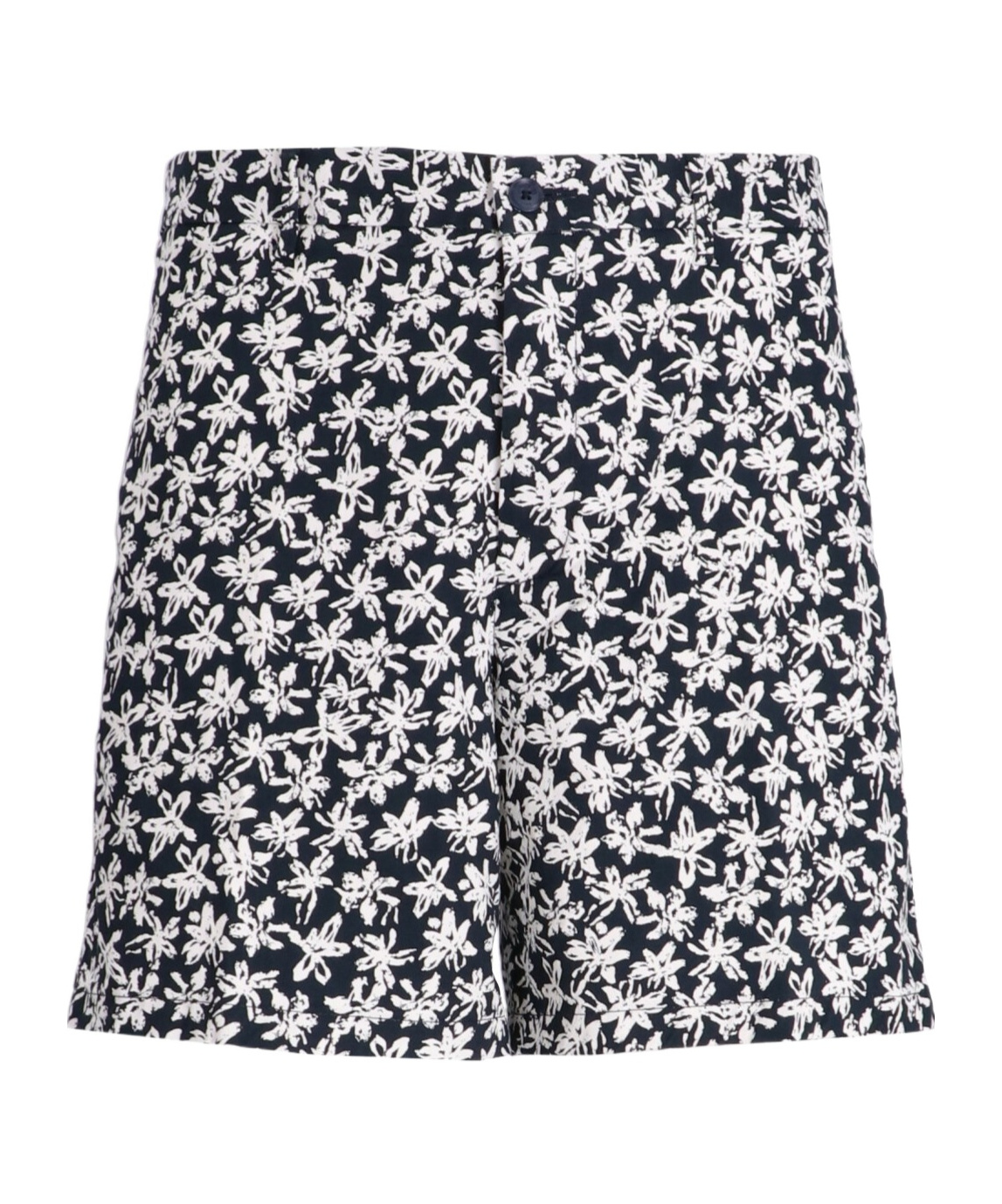Hugo Boss Floral-print Bermuda Shorts In Black