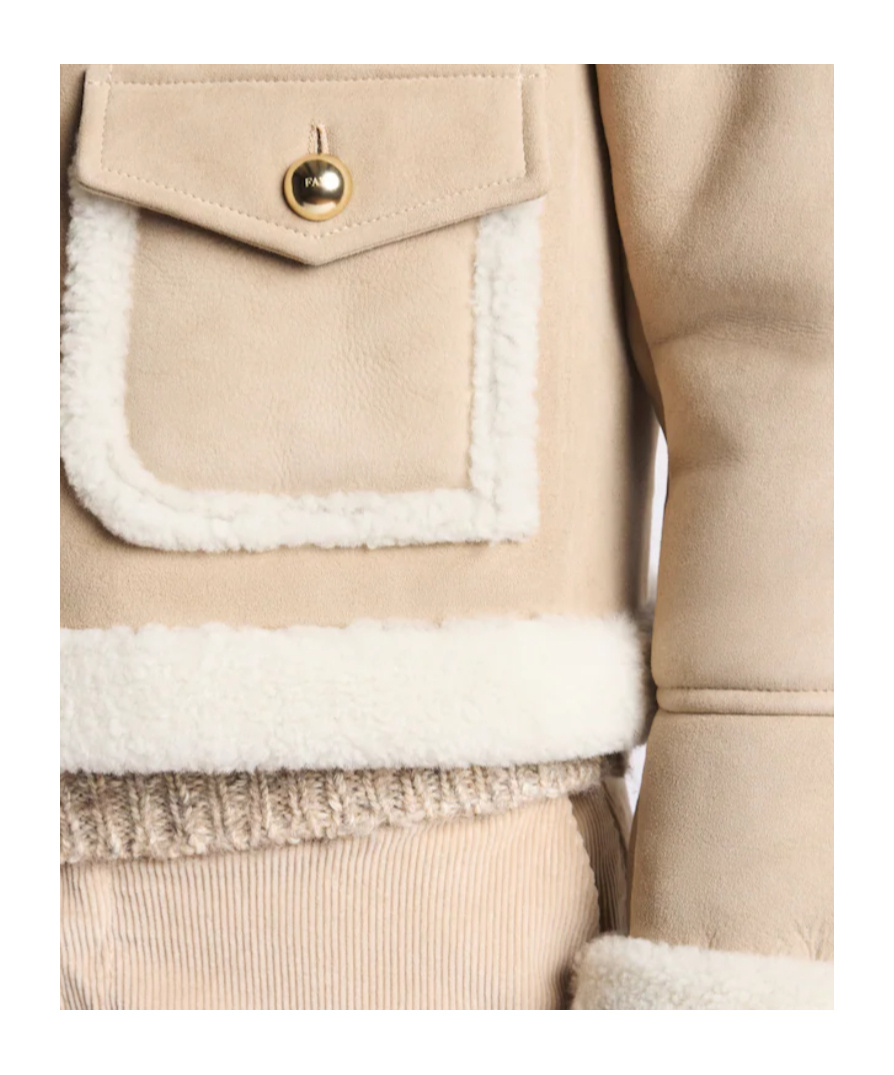 Fay 2 Ganci In Sheepskin In Brown
