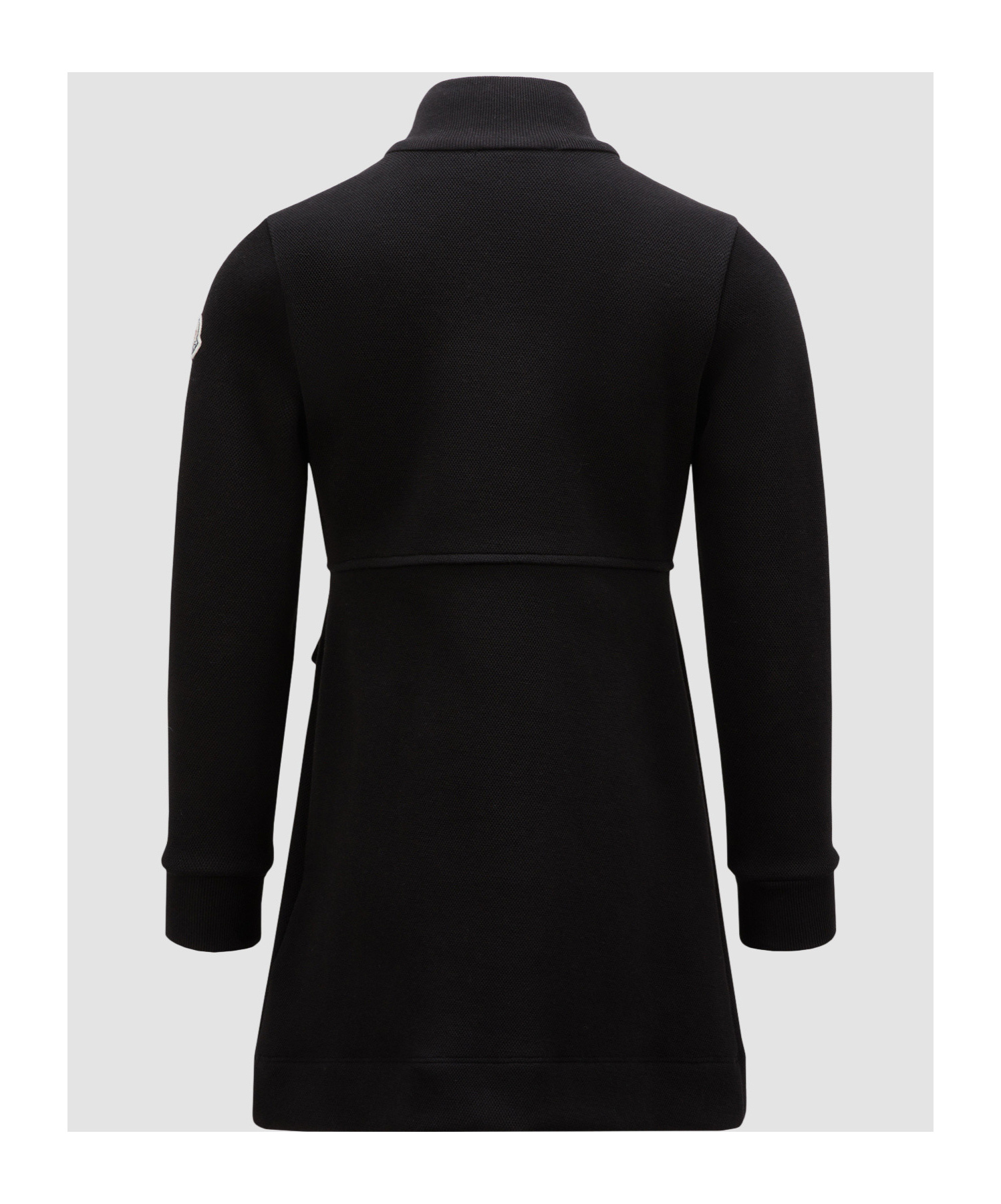 Moncler Enfant Logo Patch Polo Dress In Black