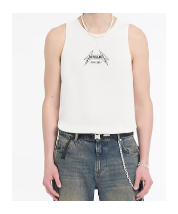 Represent Round-neck Vest In White