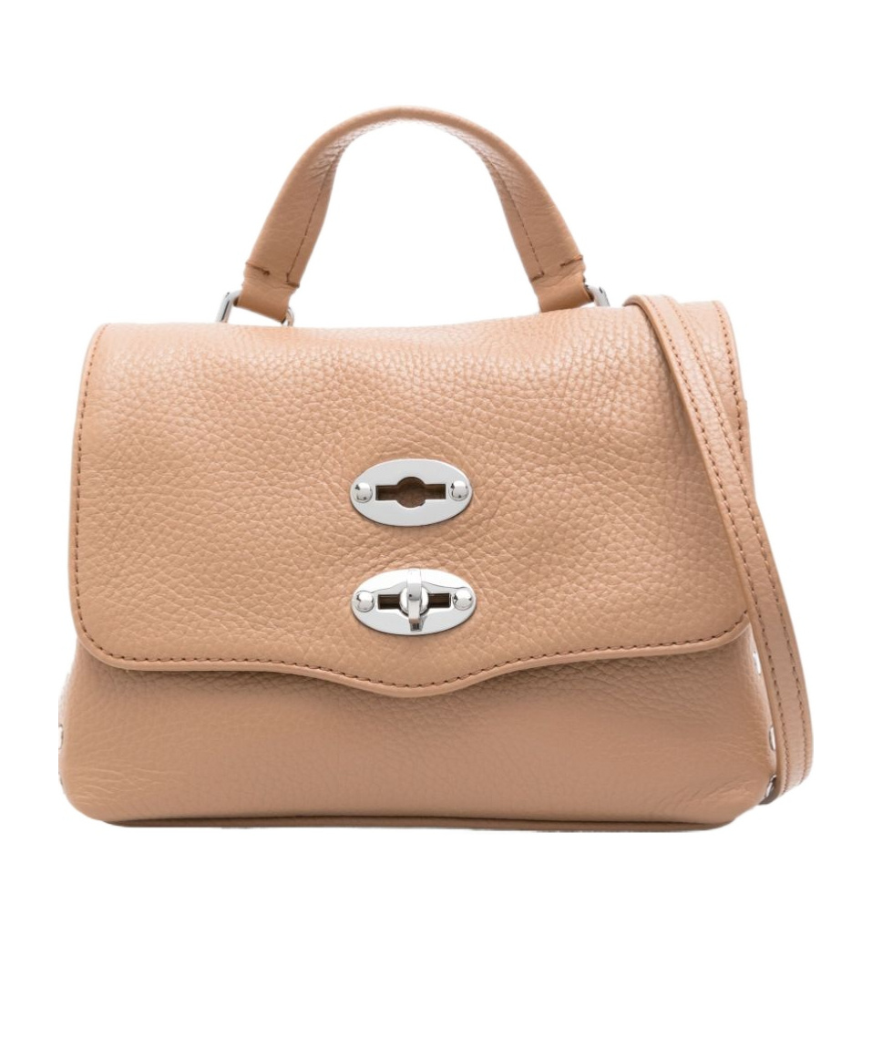 Shop Zanellato Flip Shoulder Bag In Nude