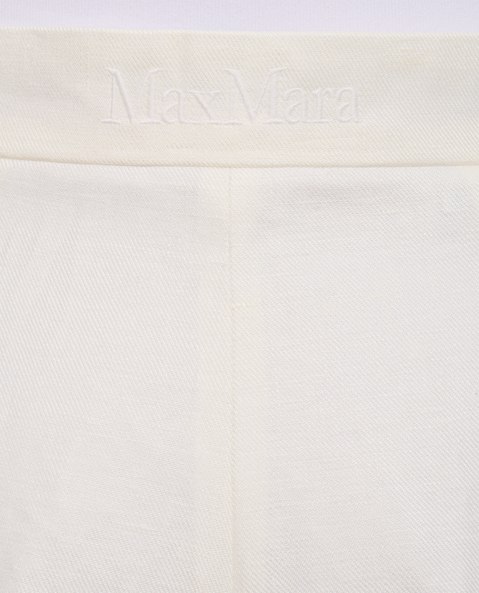 Max Mara Pleated Front Straight-leg Trousers In White