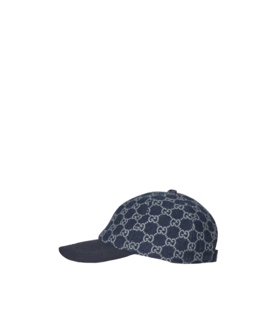 Gucci Gg Knit Fabric Baseball Hat In Blue