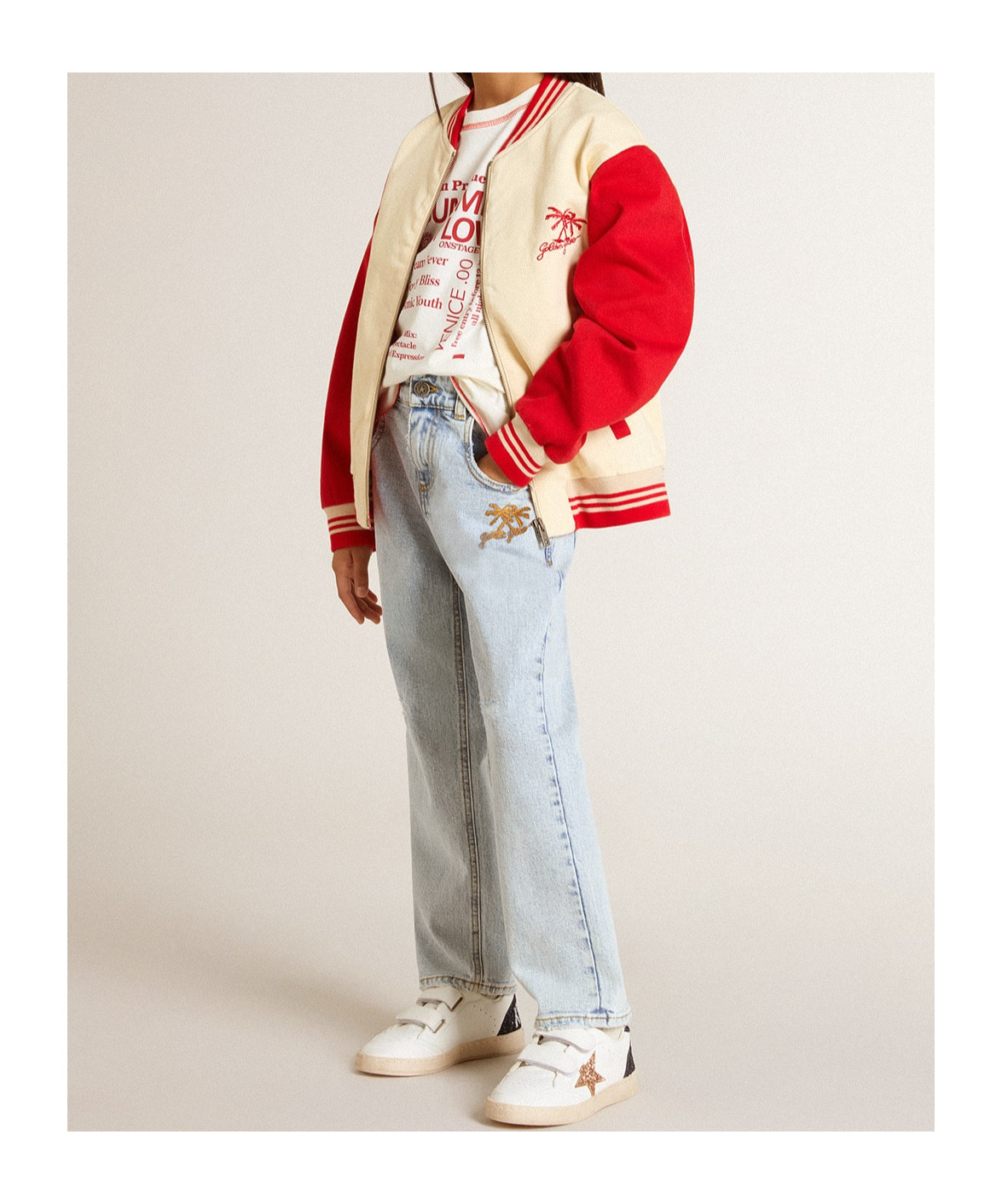 Golden Goose Long-sleeved Jacket In Nude