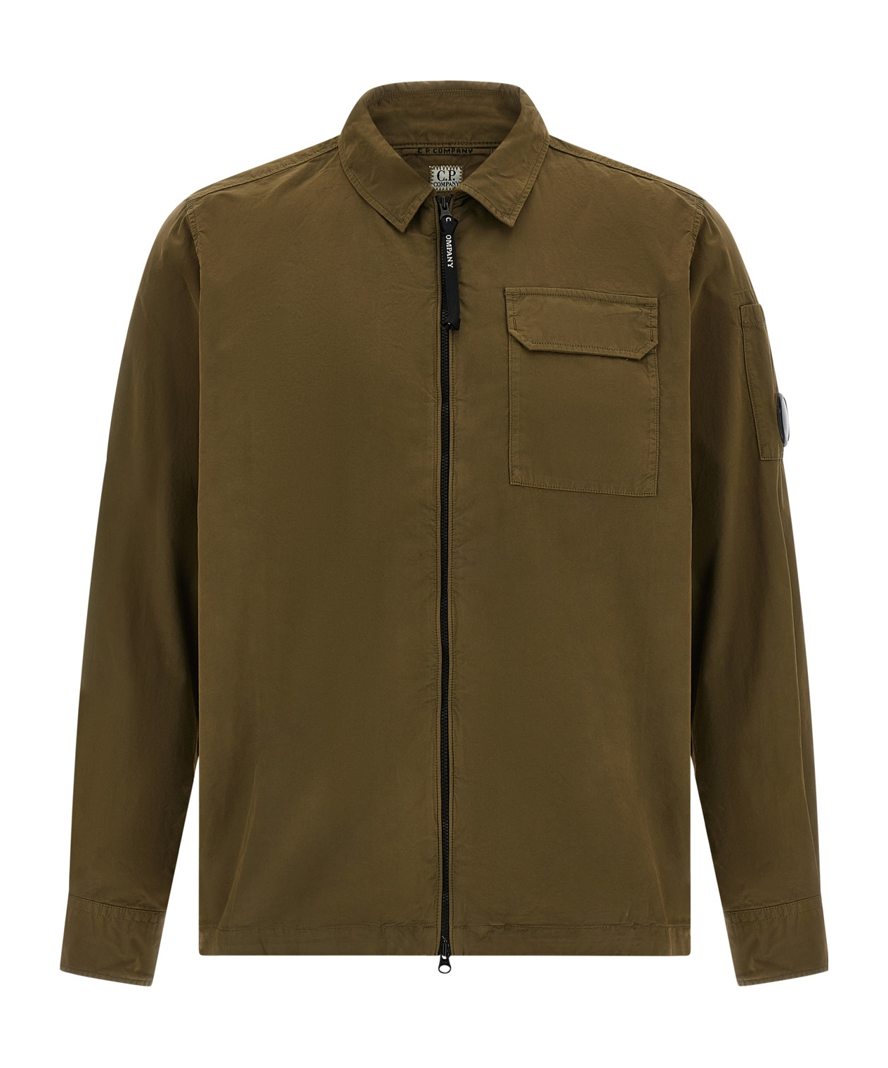 C.p. Company Contemporary Zip Closure Overshirt In Green