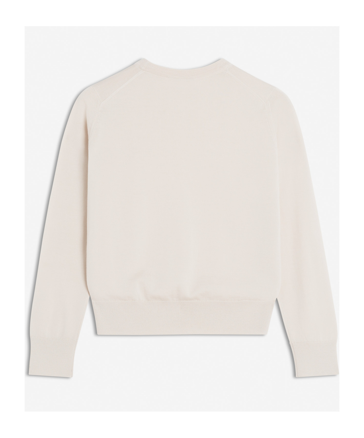 Shop Maison Kitsuné Long Sleeve Sweater In Pink