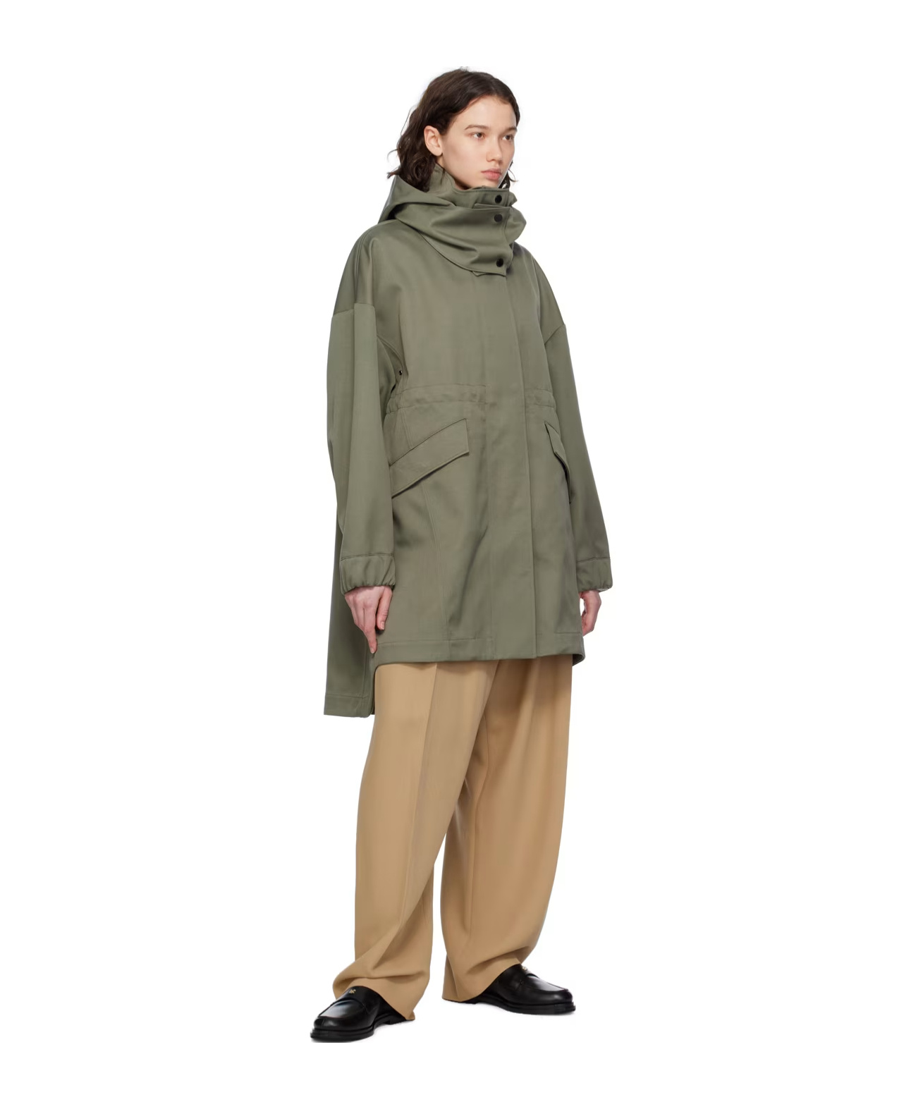 Canada Goose Olivine Long-sleeved Parker Coat In Green