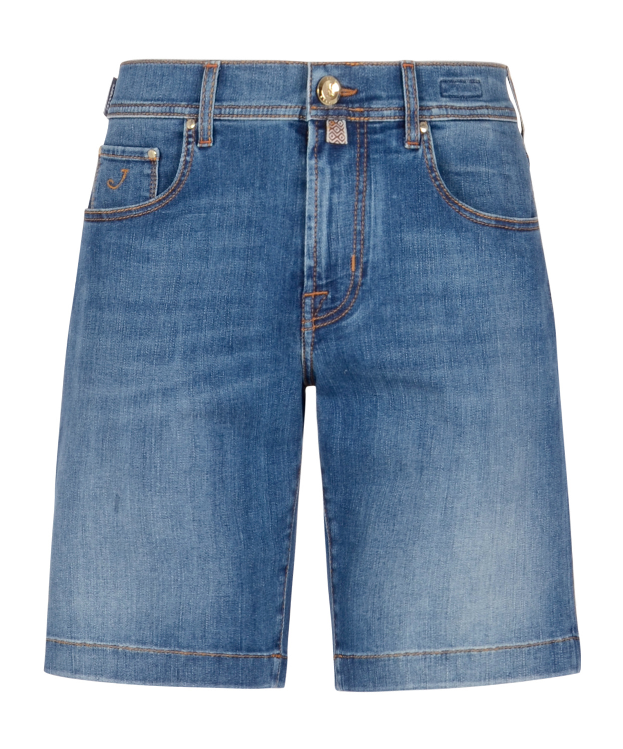 JACOB COHEN DENIM SHORTS WITH MULTIPLE POCKETS