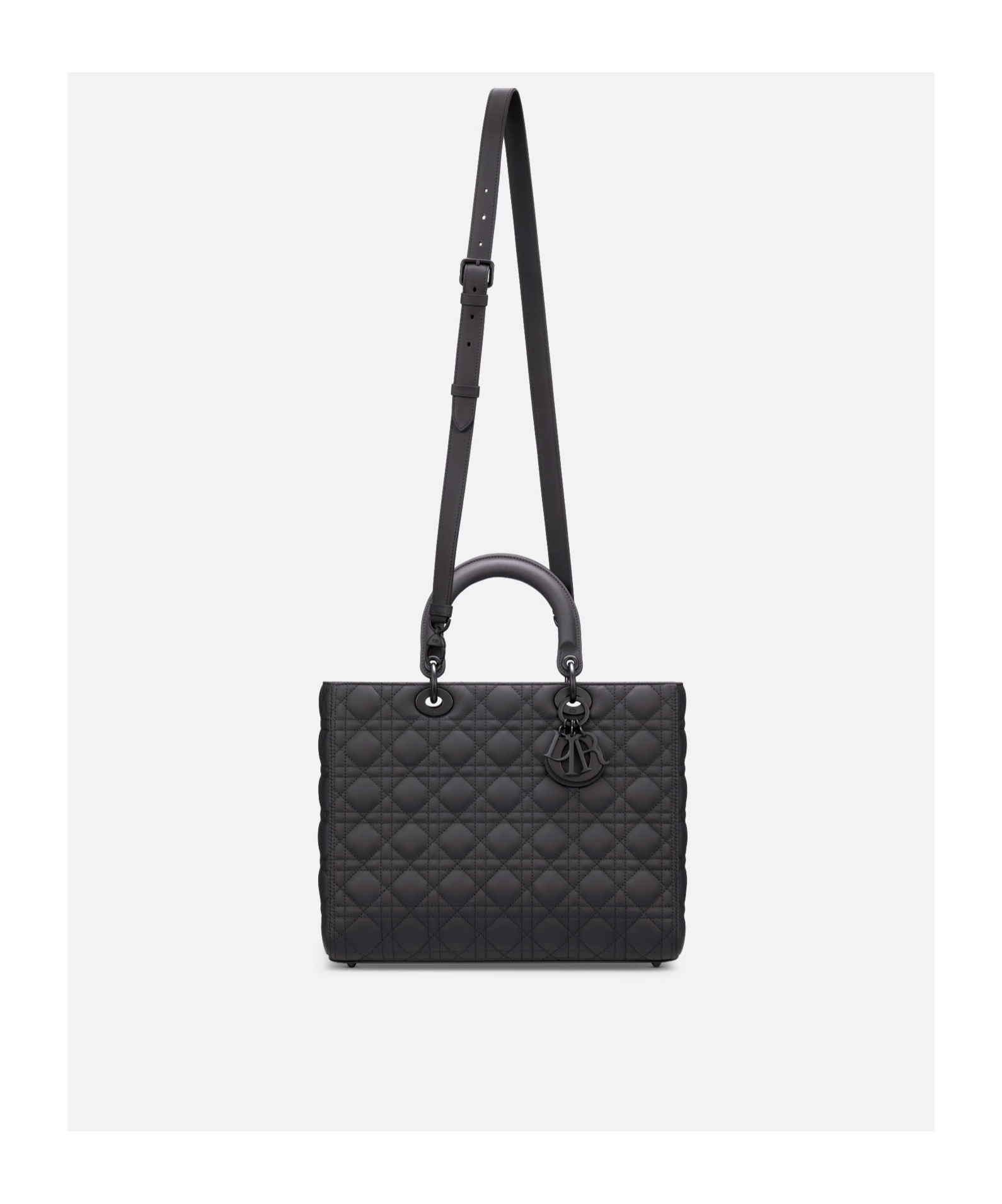 Dior Large Lady Bag In Black