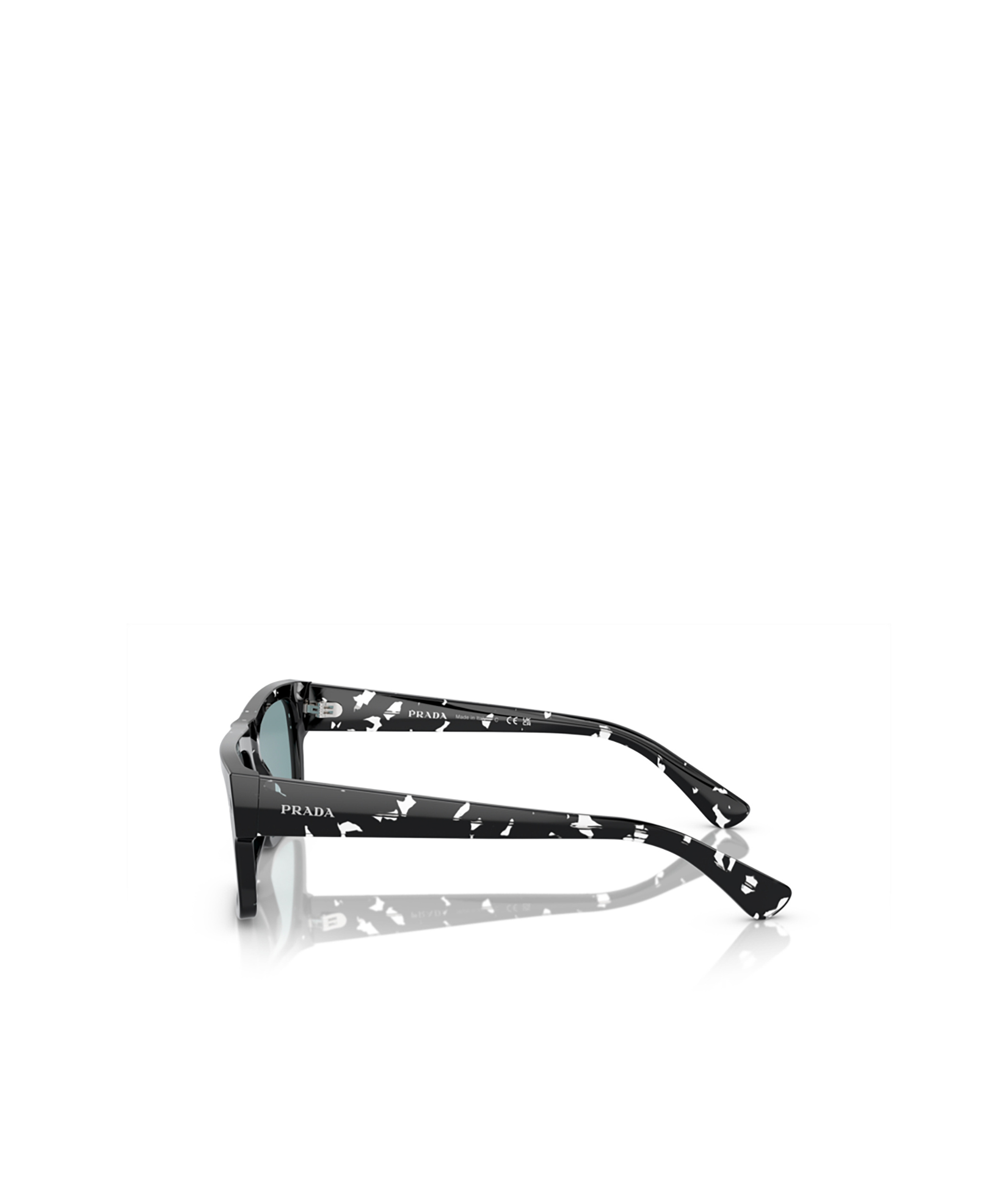 Prada Eckige Sonnenbrille In Schildpattoptik In Gray