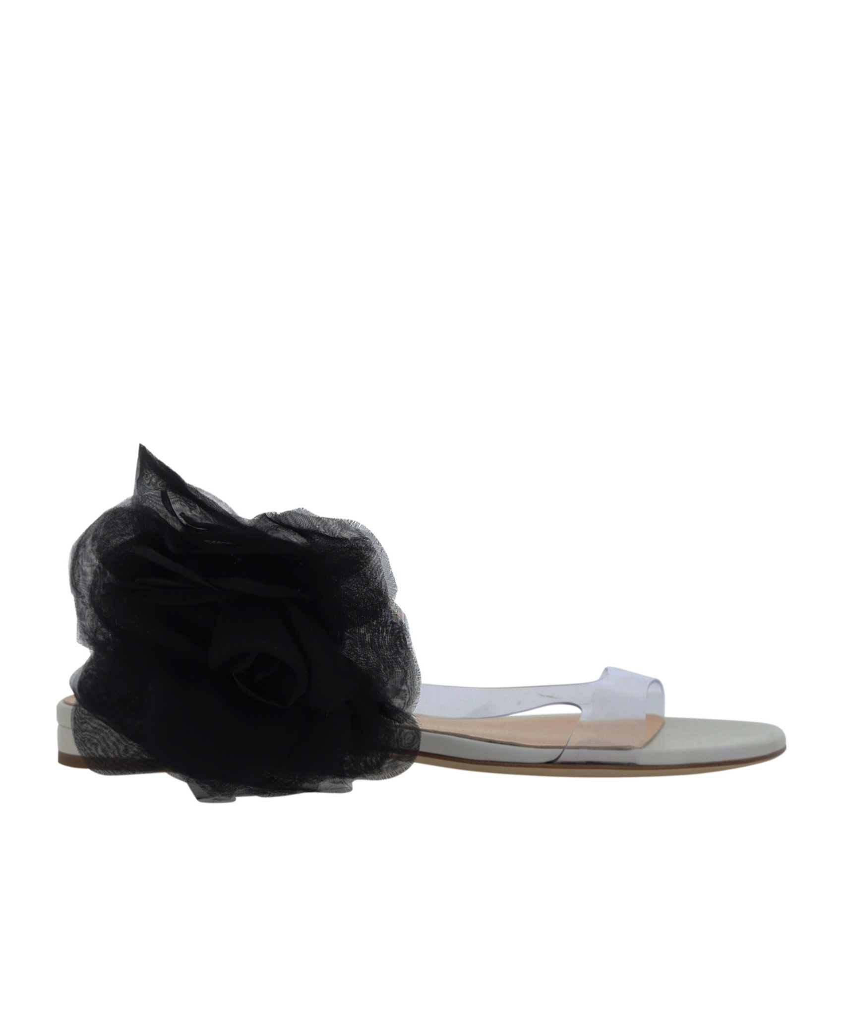 MAGDA BUTRYM MAGDA BUTRYM FLOWER DETAILED FLAT SANDALS