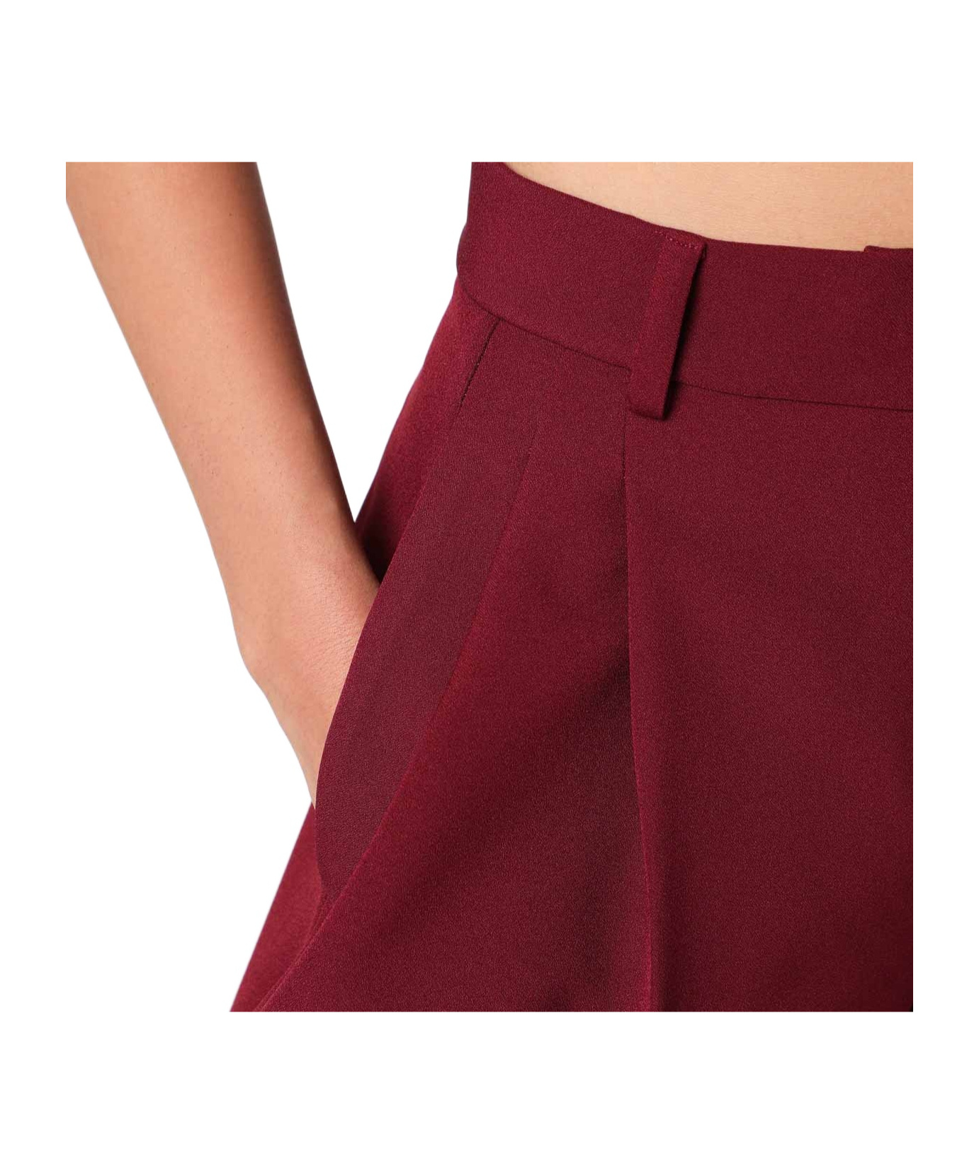 The Andamane Bordeaux Tailored Pants The Andamans In Burgundy