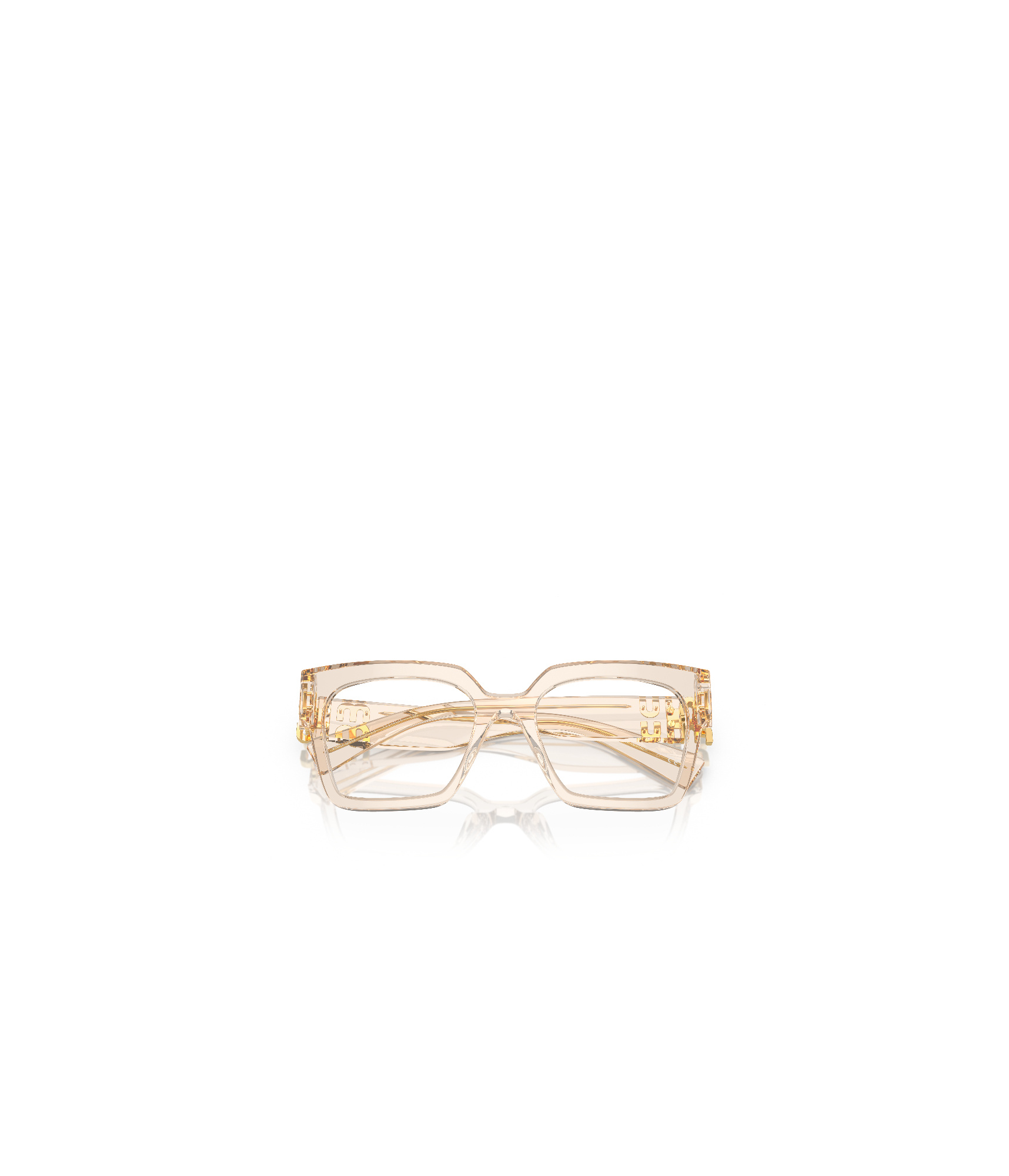 Miu Miu Rectangular Flat Mirror In Nude