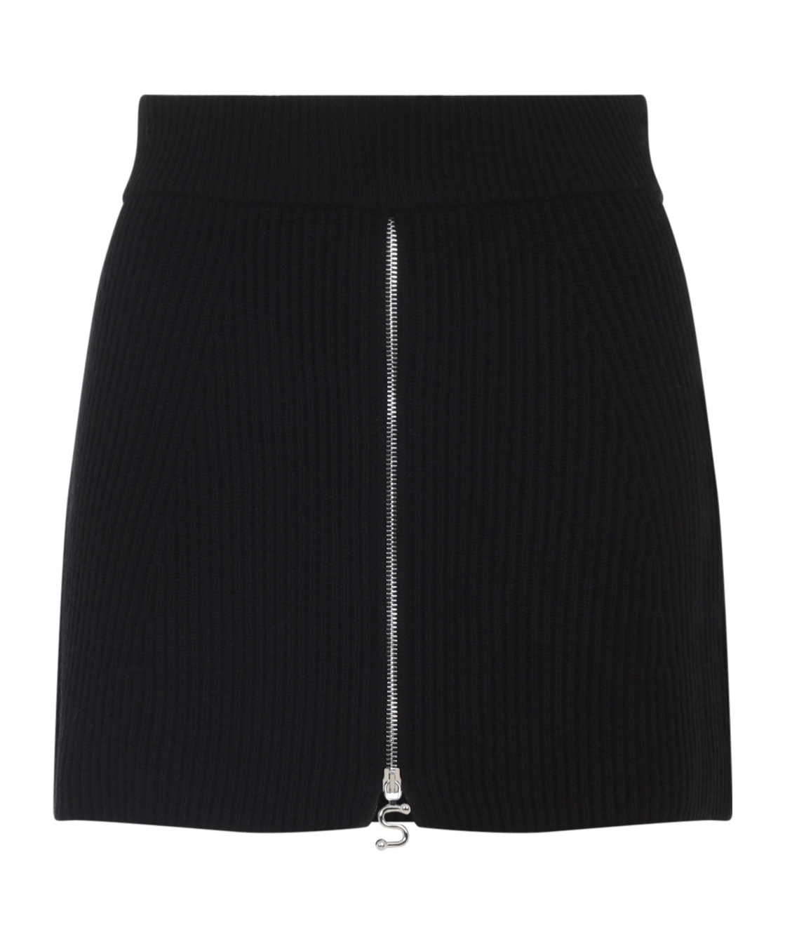 Sportmax Refolo Mini Skirt In Wool And Cashmere In Black