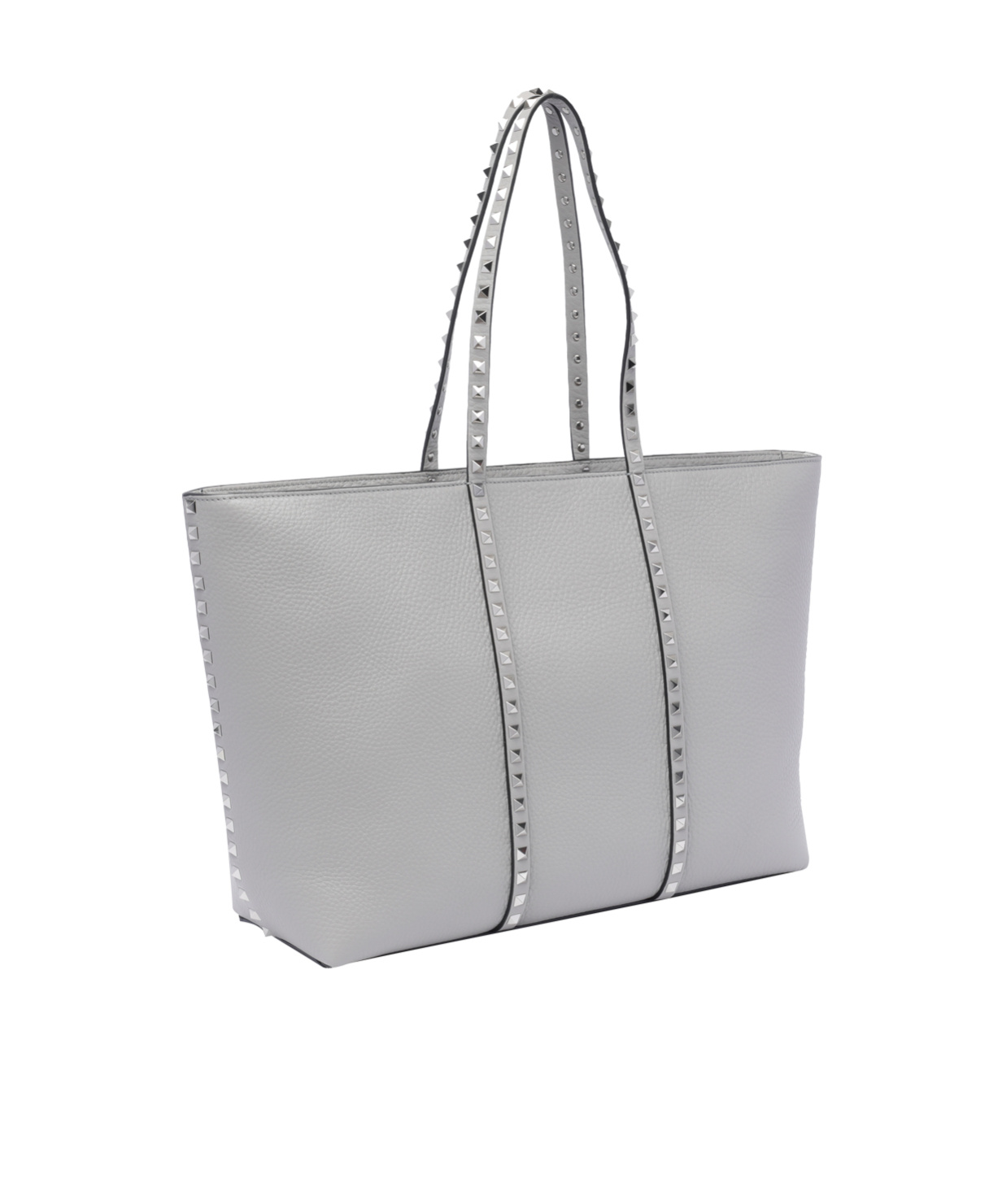 Valentino Rockstud Tote Bag In Gray