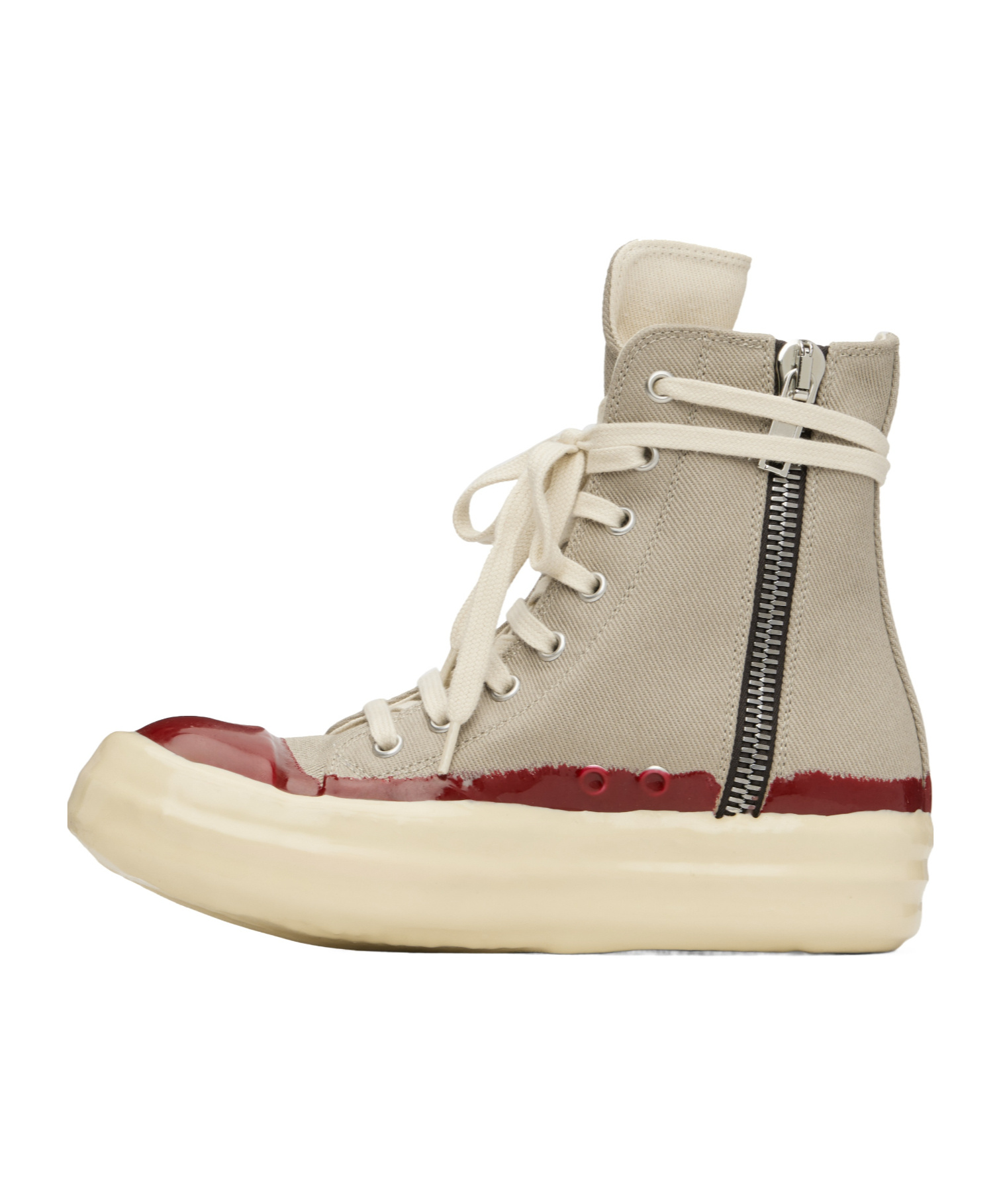 Rick Owens Drkshdw Concordians Sneaks High-top Casual Sneakers In Neutral