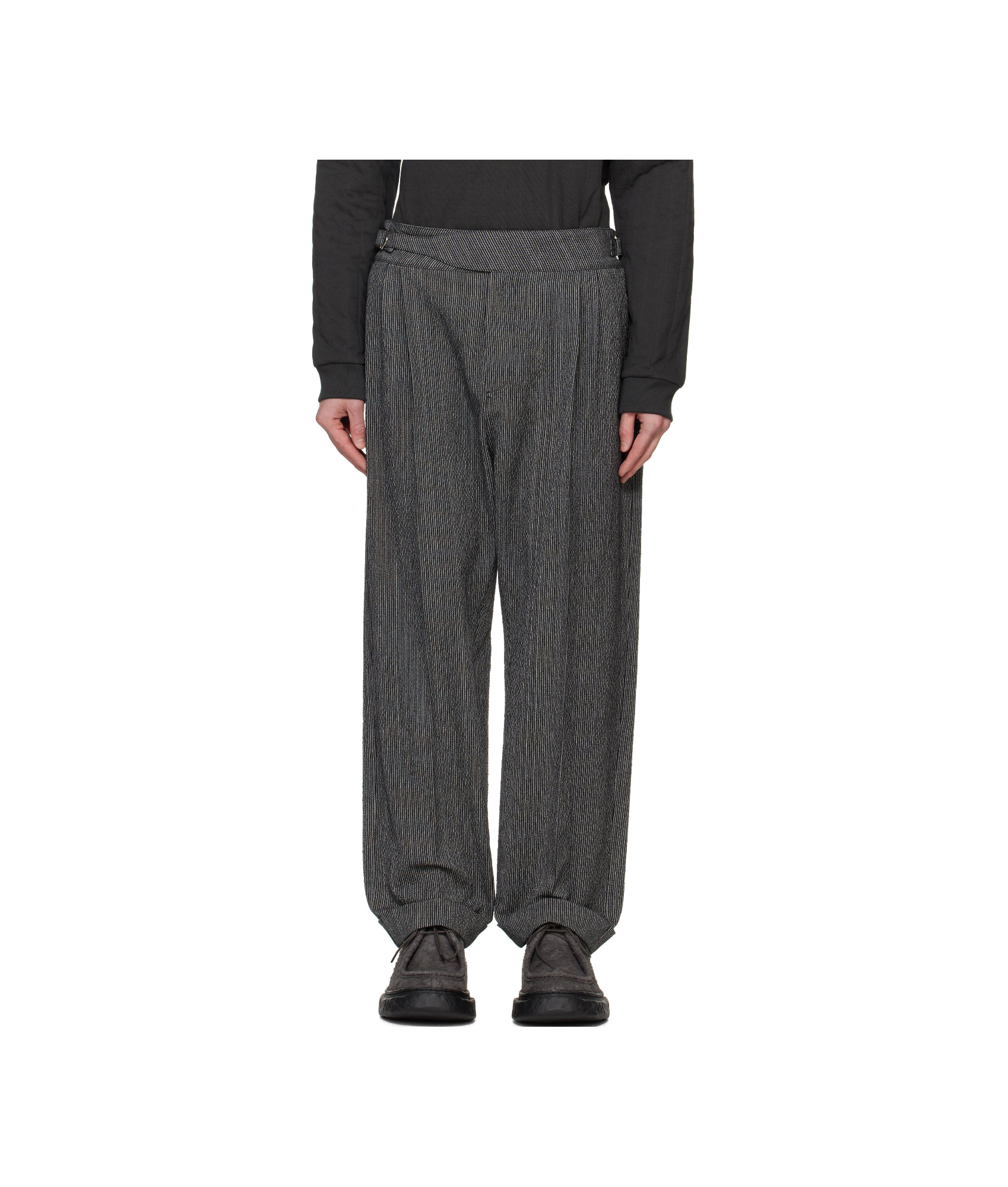 Craig Green Double-pleated Casual Pants In Black