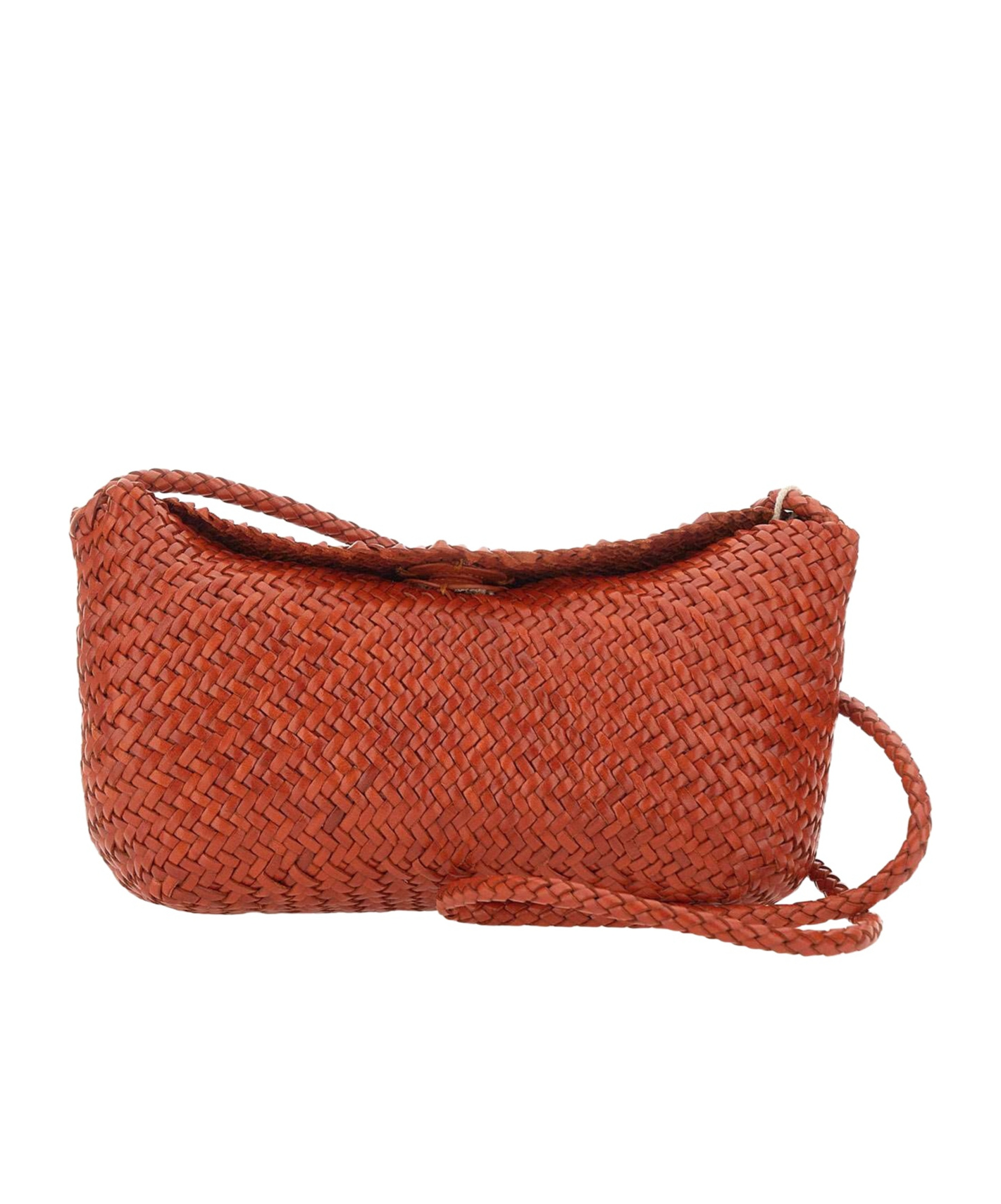 Dragon Diffusion Corsina Diagonal Shoulder Bag In Orange