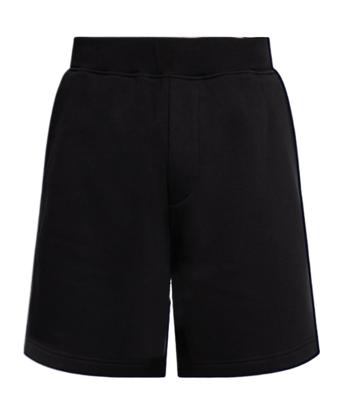 Shop Dsquared2 Rubberised-logo Shorts In Black
