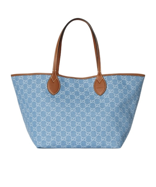 Gucci Totissima Large Tote Bag In Blue