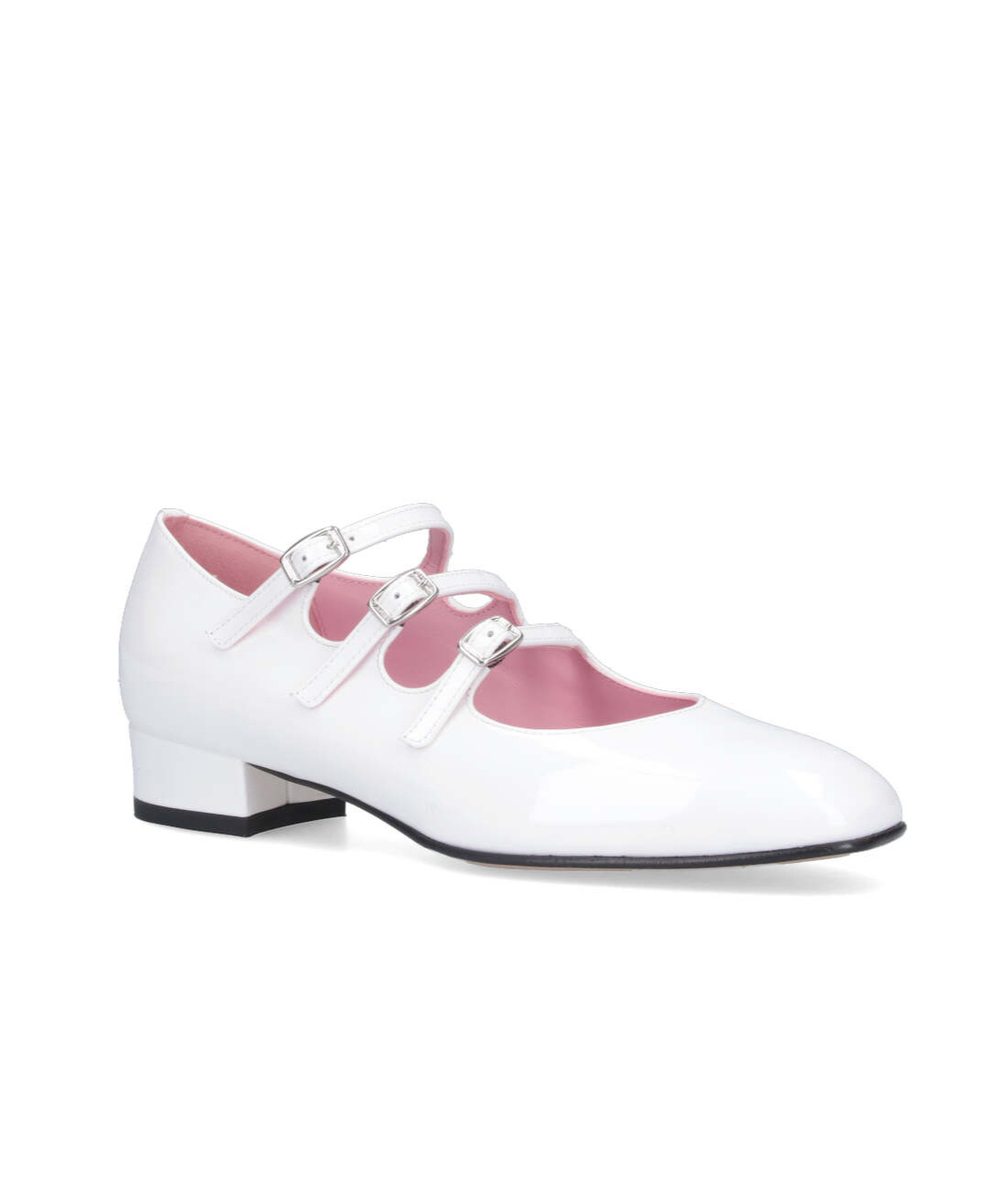Shop Carel Paris Carel Ariana Triple Strap Pumps In White
