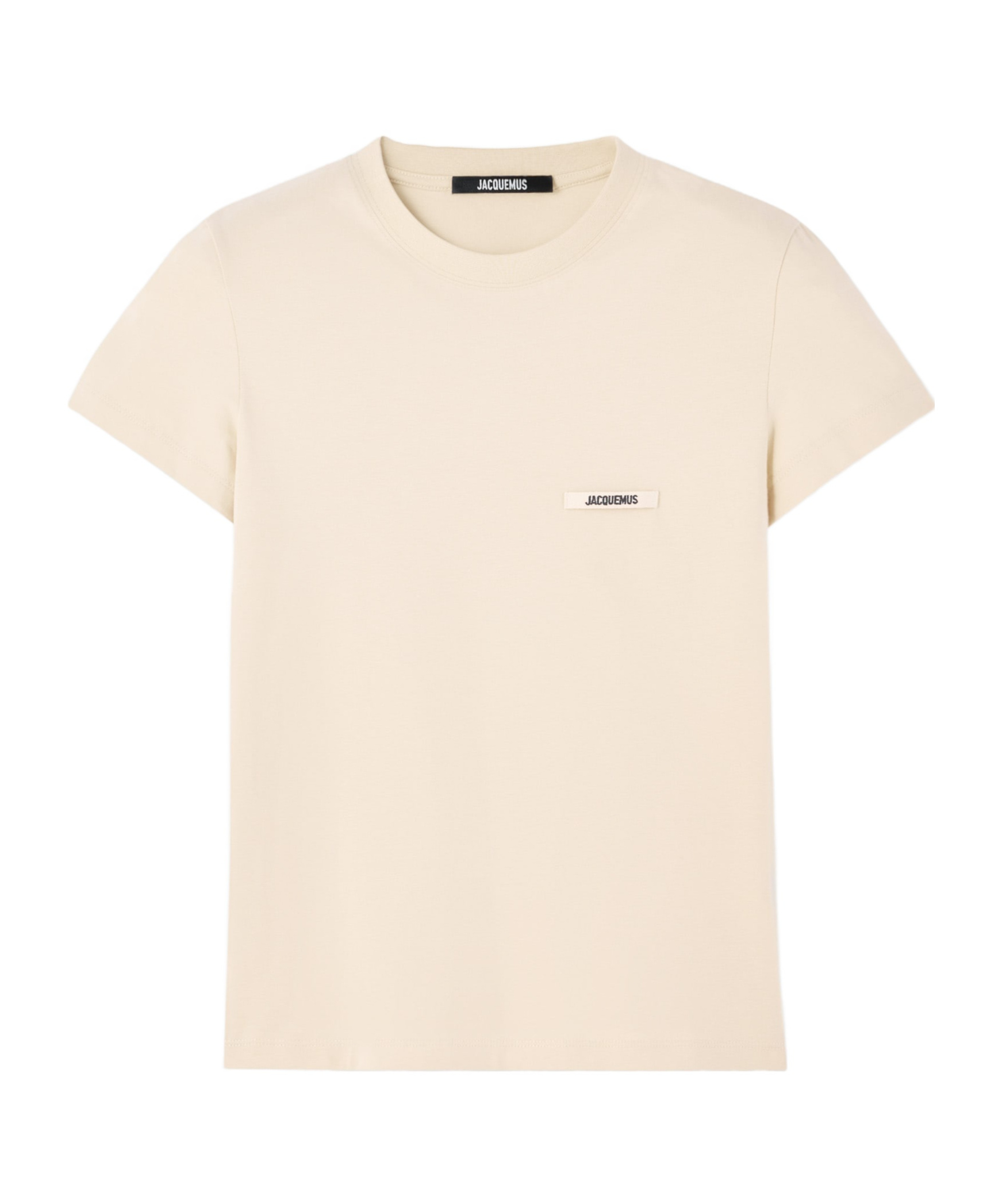 Jacquemus Le Tshirt Gros Grain Short Sleeve In Neutral