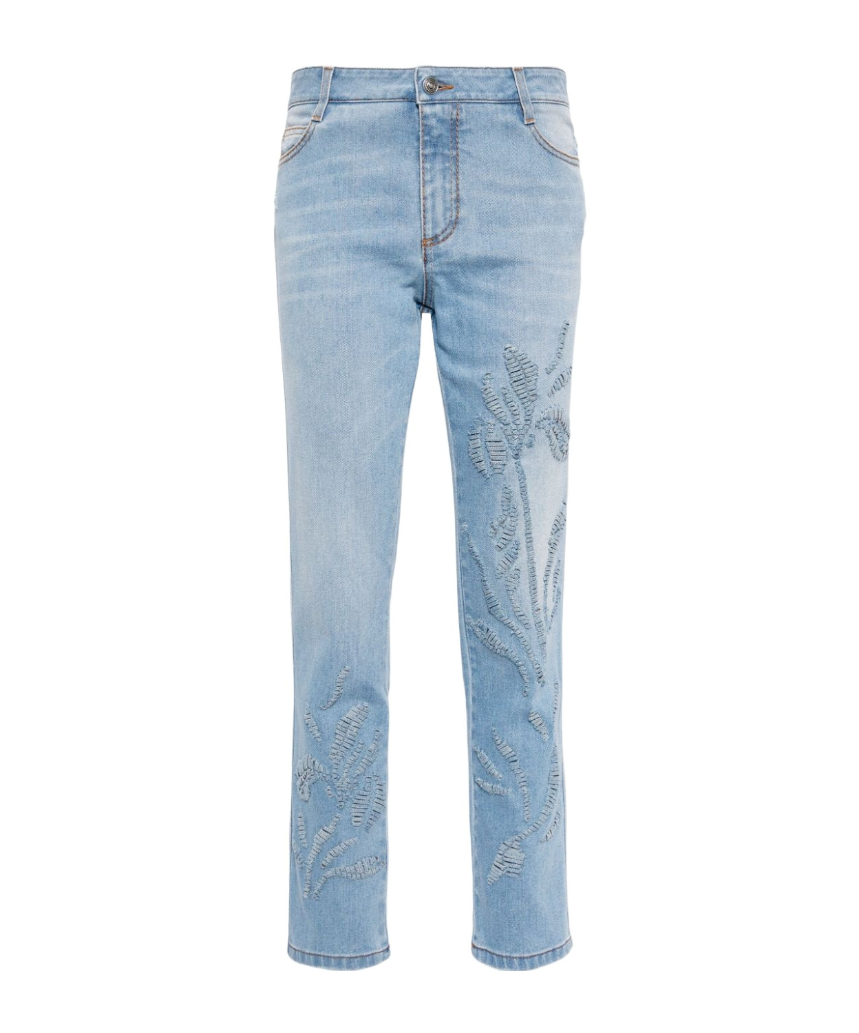 Ermanno Scervino Mid-rise Straight-leg Jeans In Blue