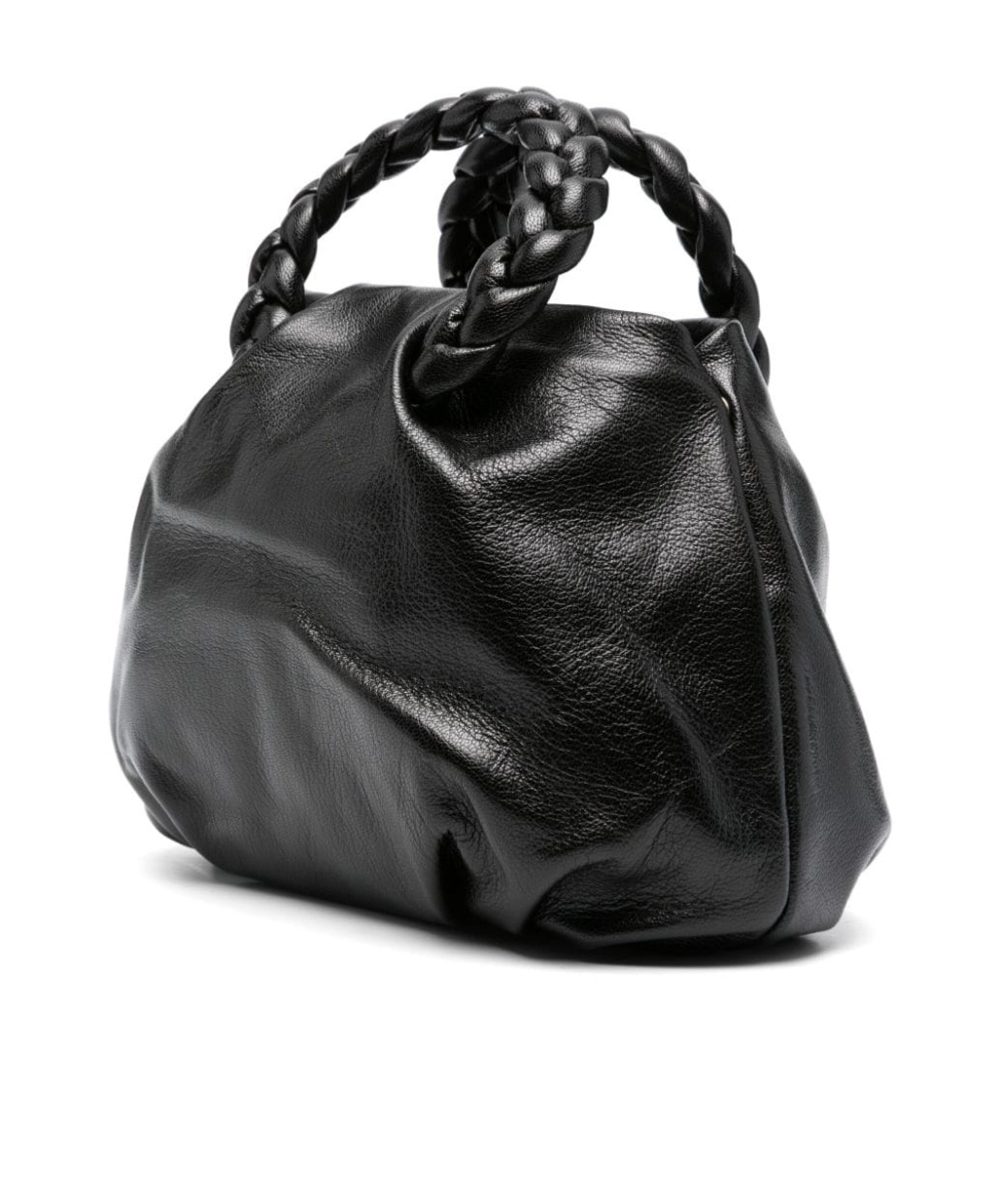 Hereu Stylish Shoulder Bag Braided Handles In Black