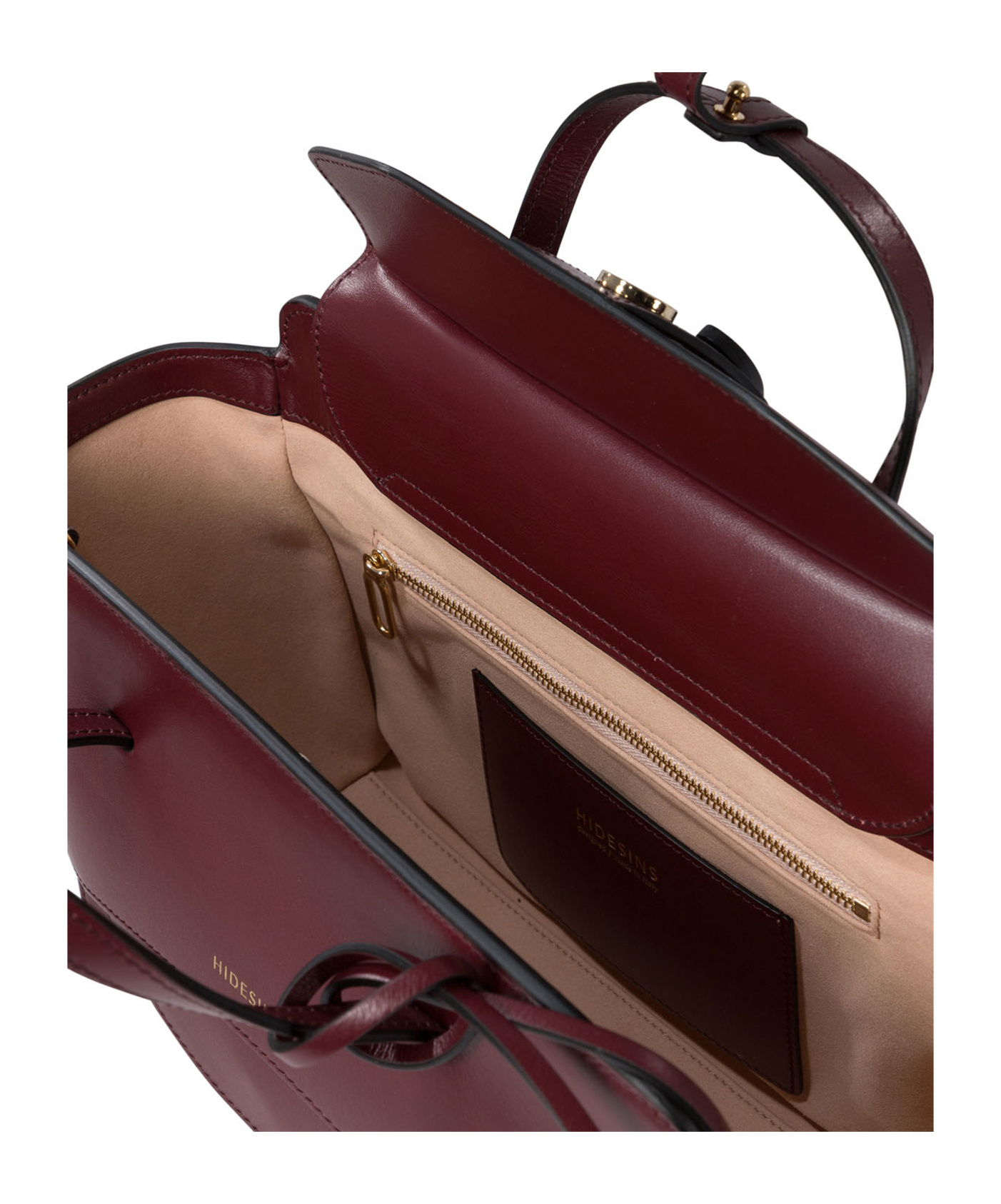 Hidesins Double Handle Shoulder Bag In Red