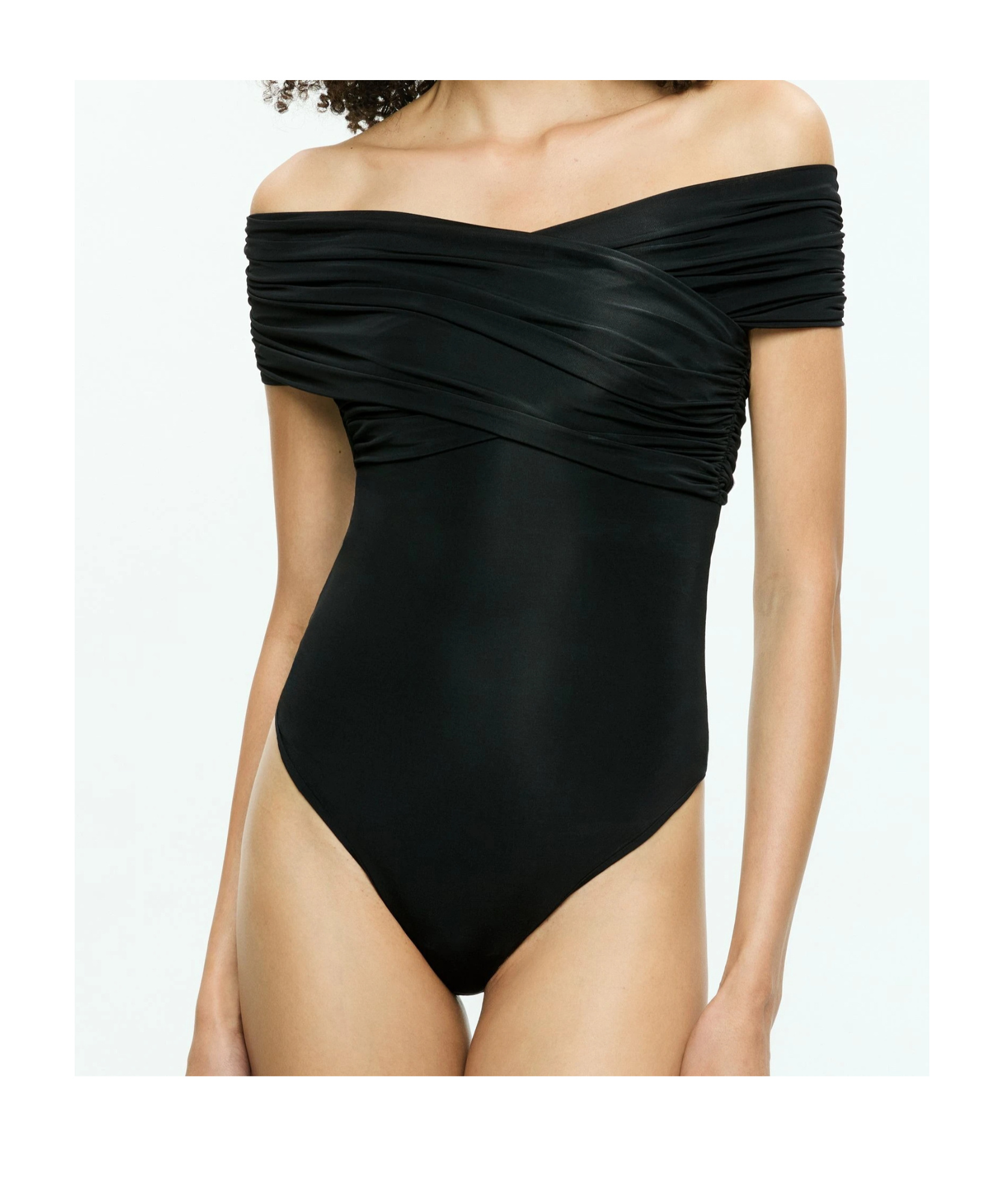 Alice And Olivia Arverne Bodysuit In Black