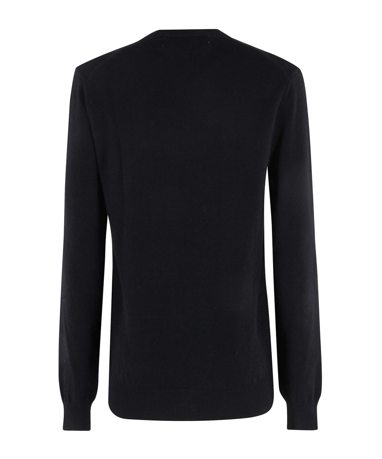 Comme Des Garçons Play Long-sleeved Sweater In Black