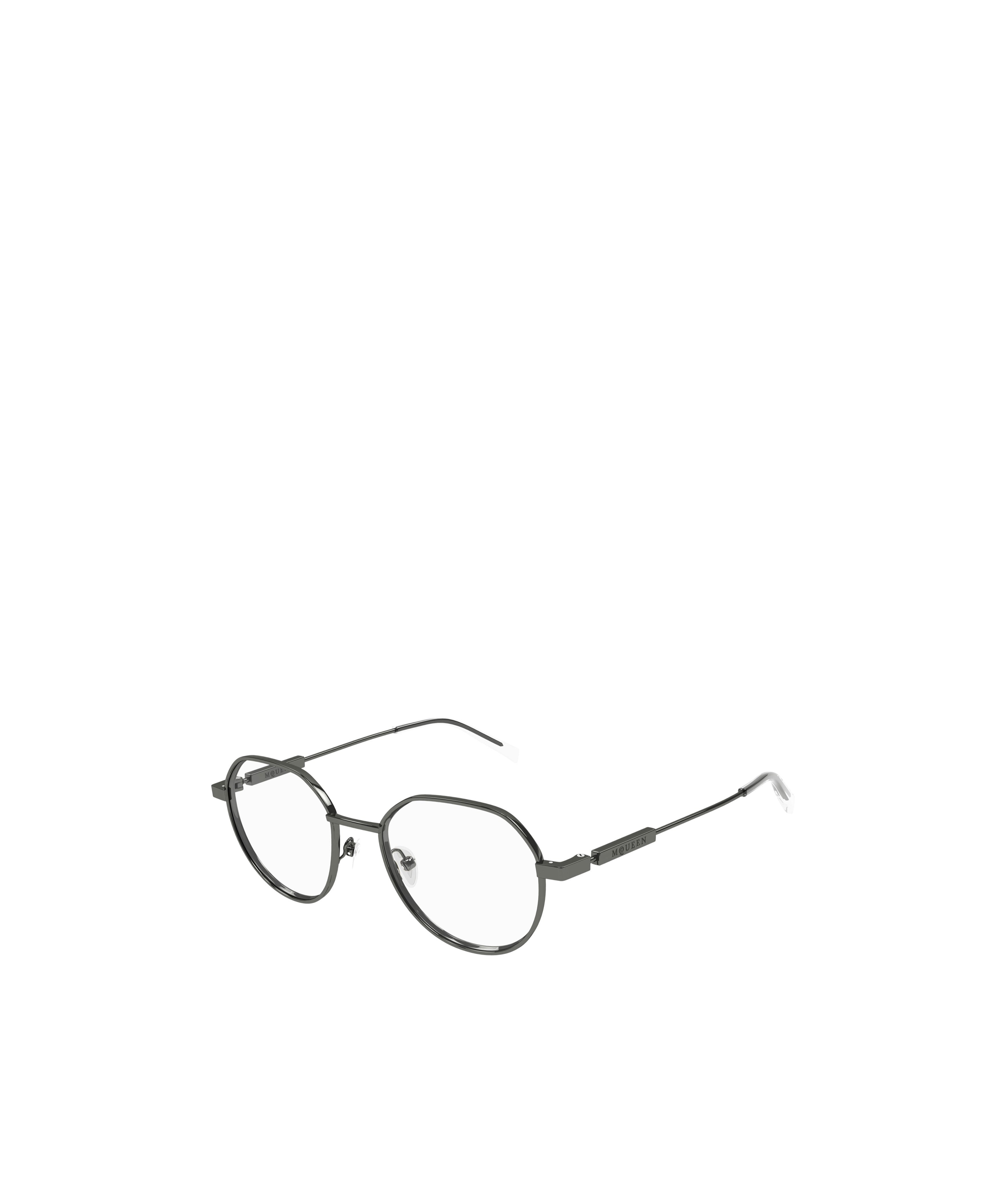 Alexander Mcqueen Eyewear Roung Frame Glasses In Gray