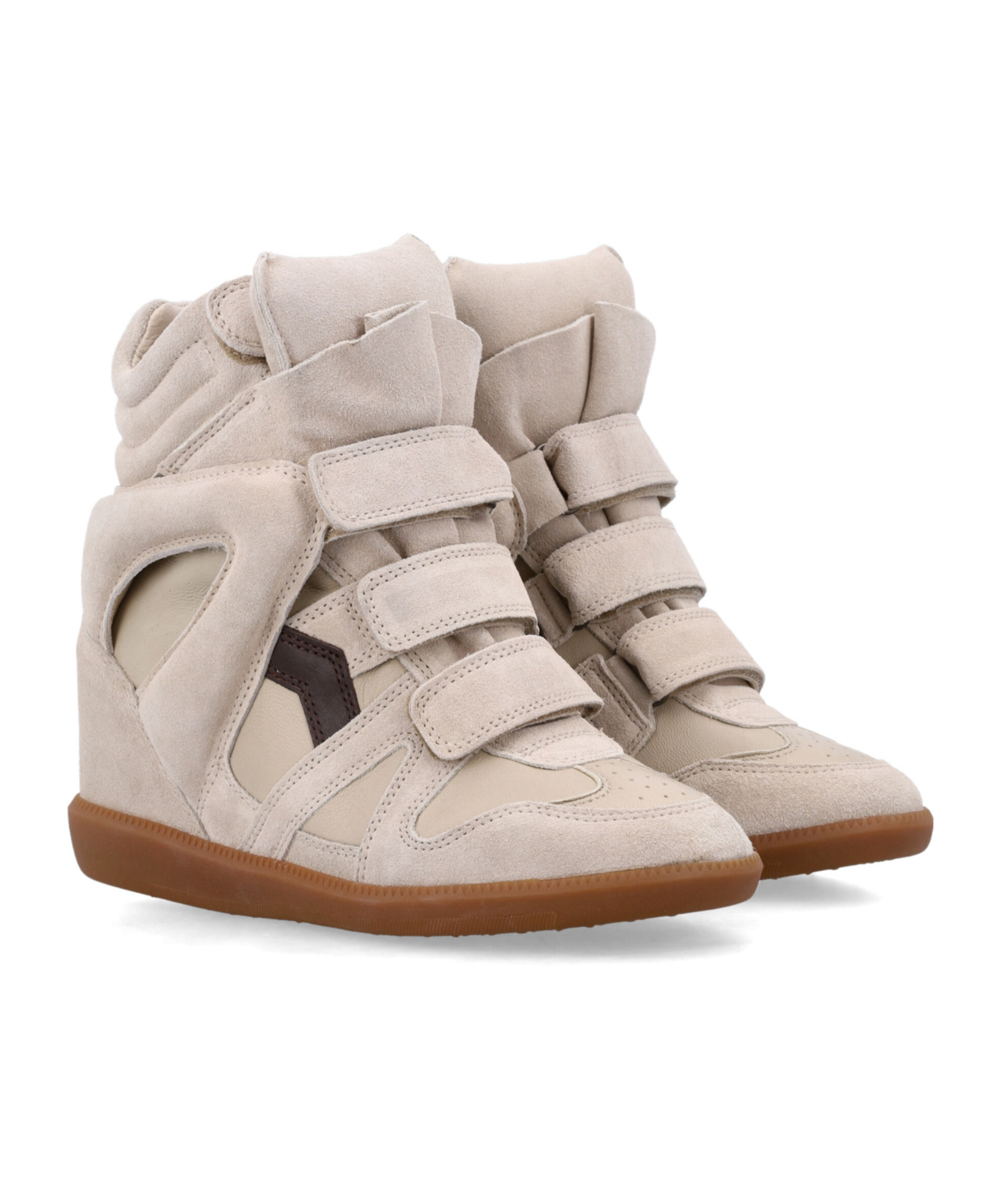 Isabel Marant Round Toe High Top Casual Shoes In Neutral