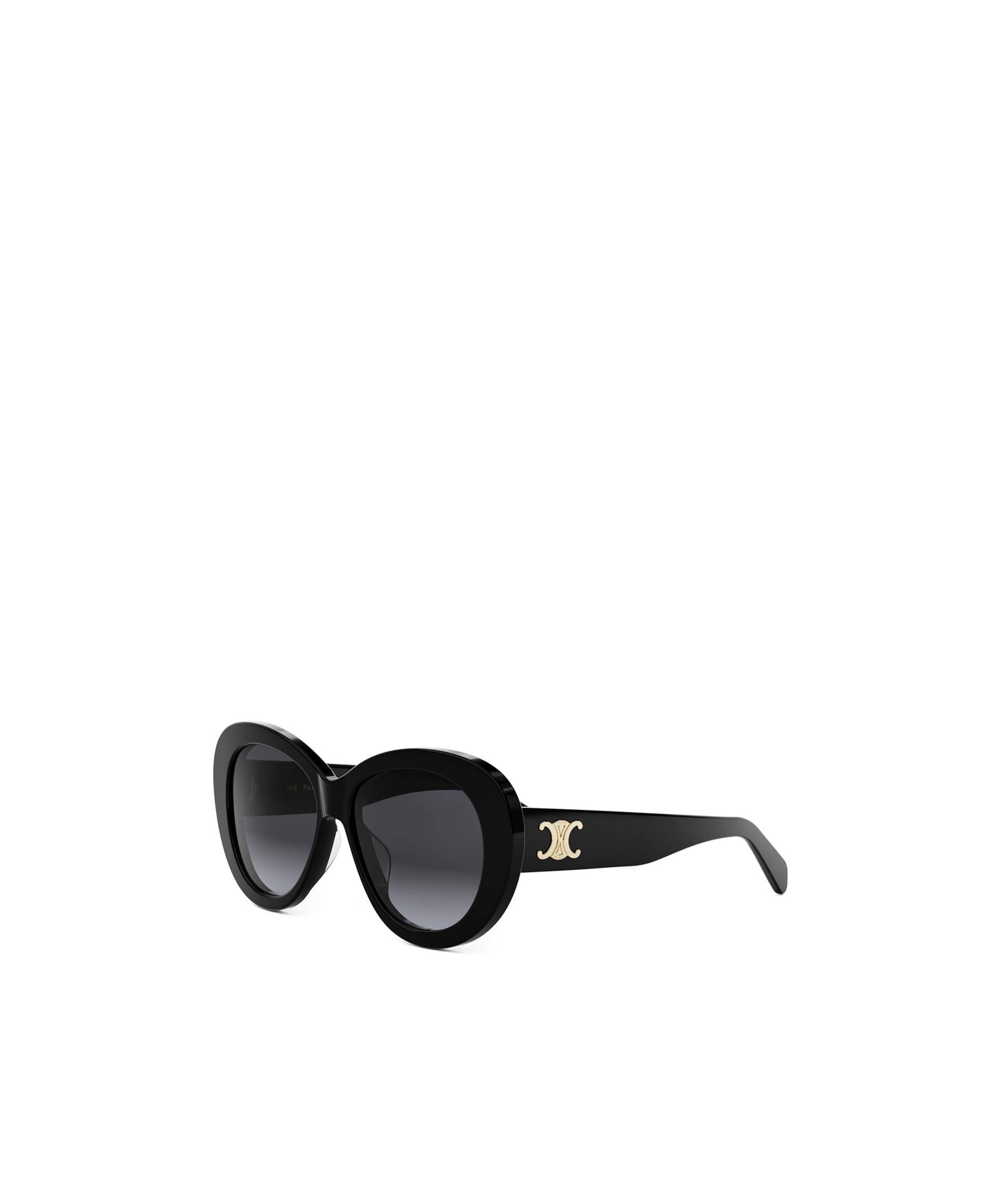 Celine Triomphe Logo Oval Acetate Sunglasses