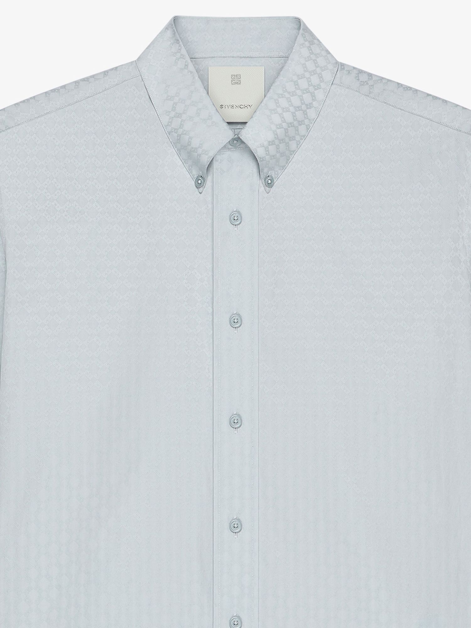 Givenchy Long-sleeved Patterned Shirt In White